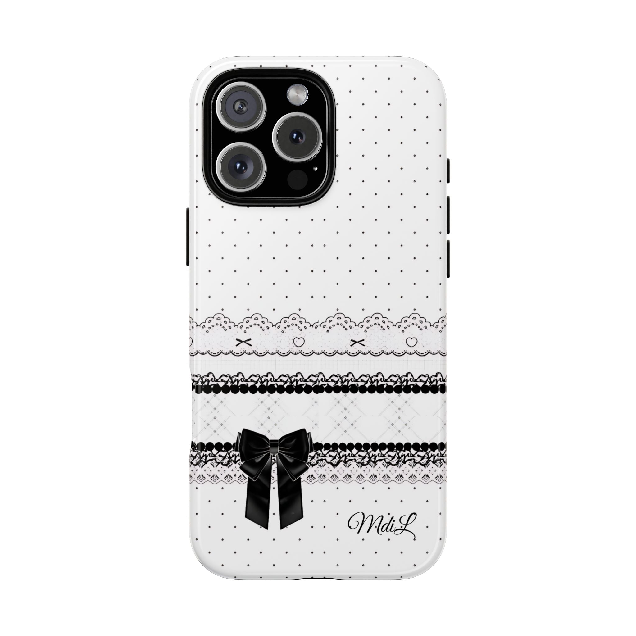 Dotted Lace | Black and White - Mare di Luna