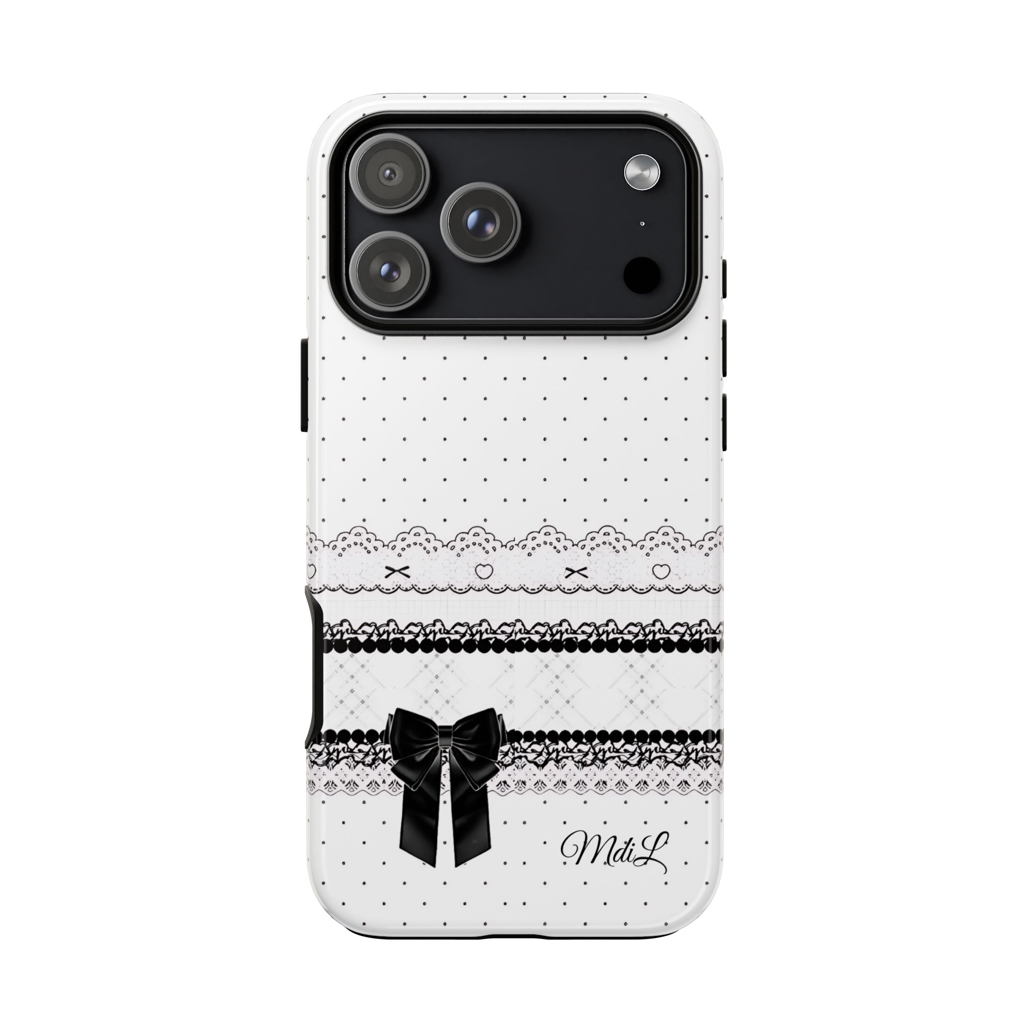 Dotted Lace | Black and White - Mare di Luna