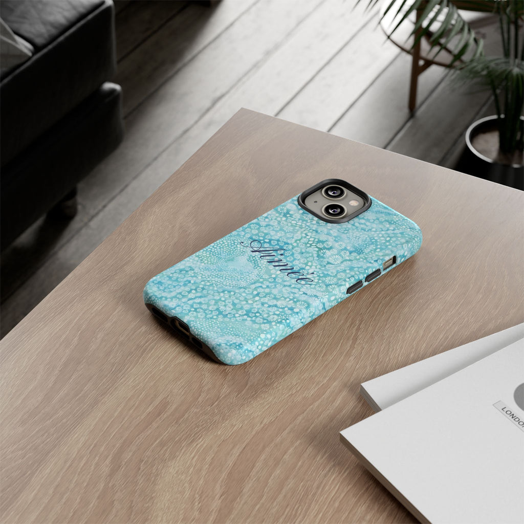Teal Florals Personalized