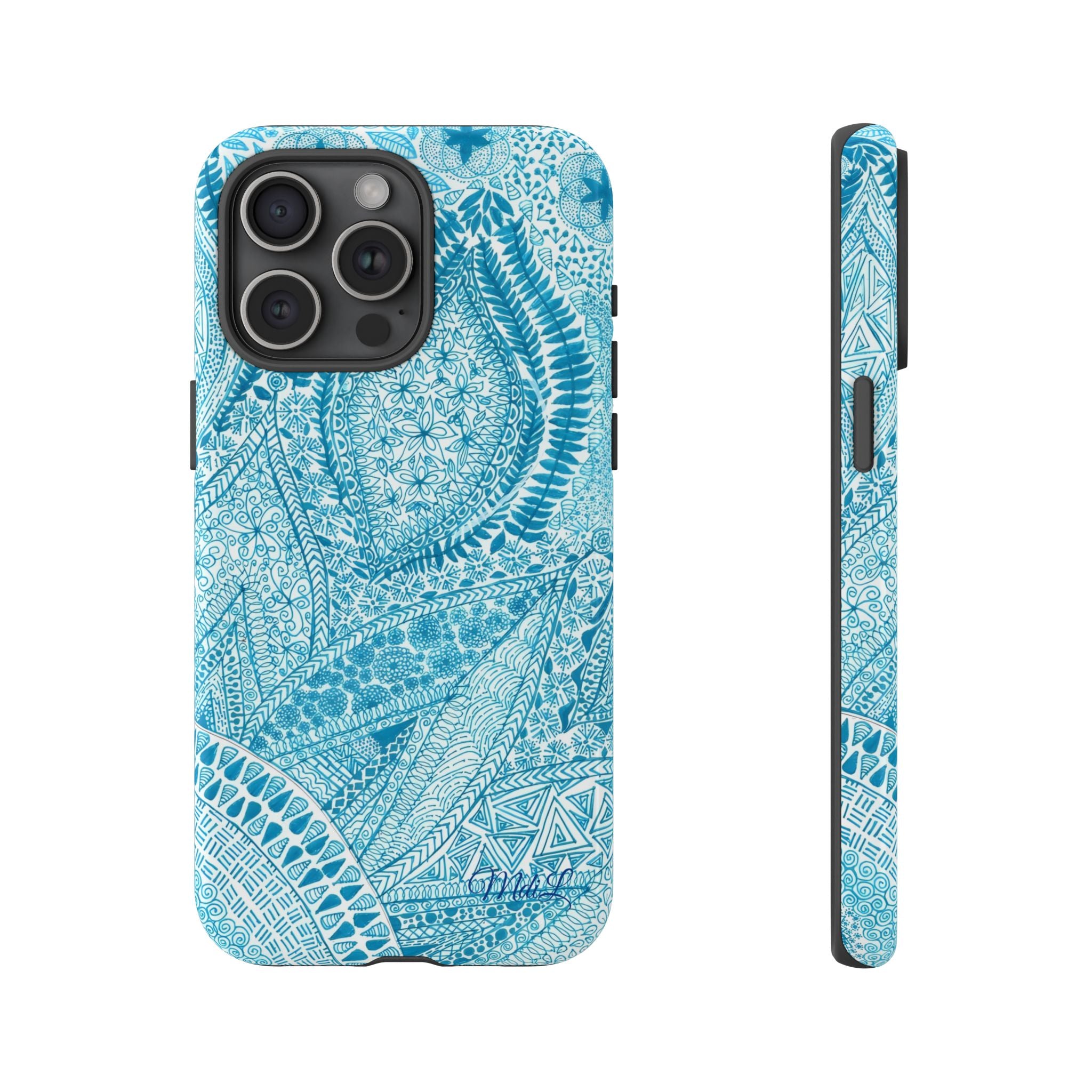Teal Paisley