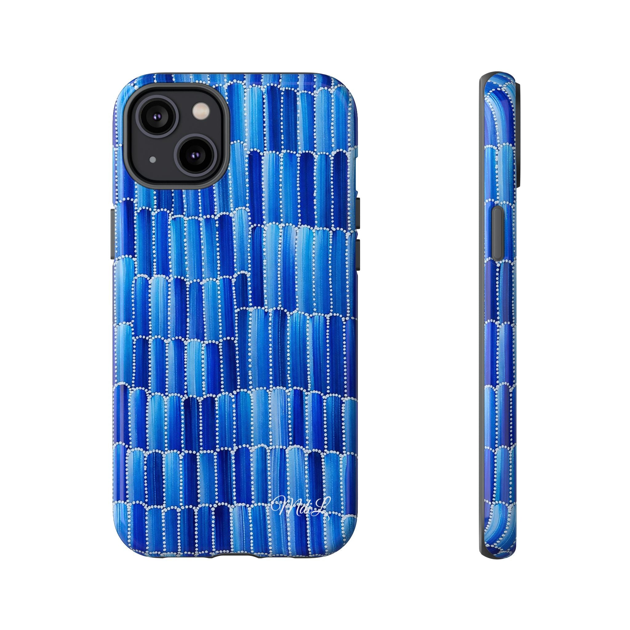 Watercolor Diamonds | Ocean Blue - Mare di Luna