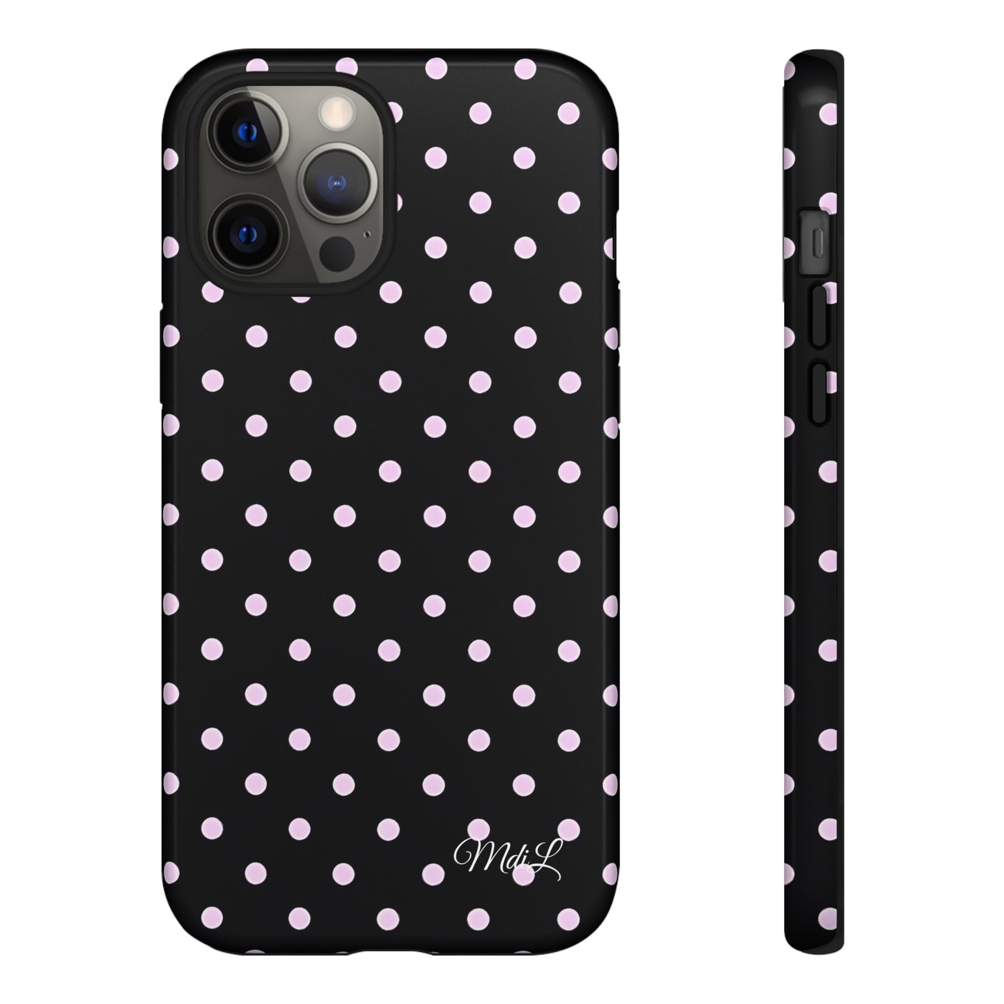 Polka Dots | Pink and Black - Mare di Luna