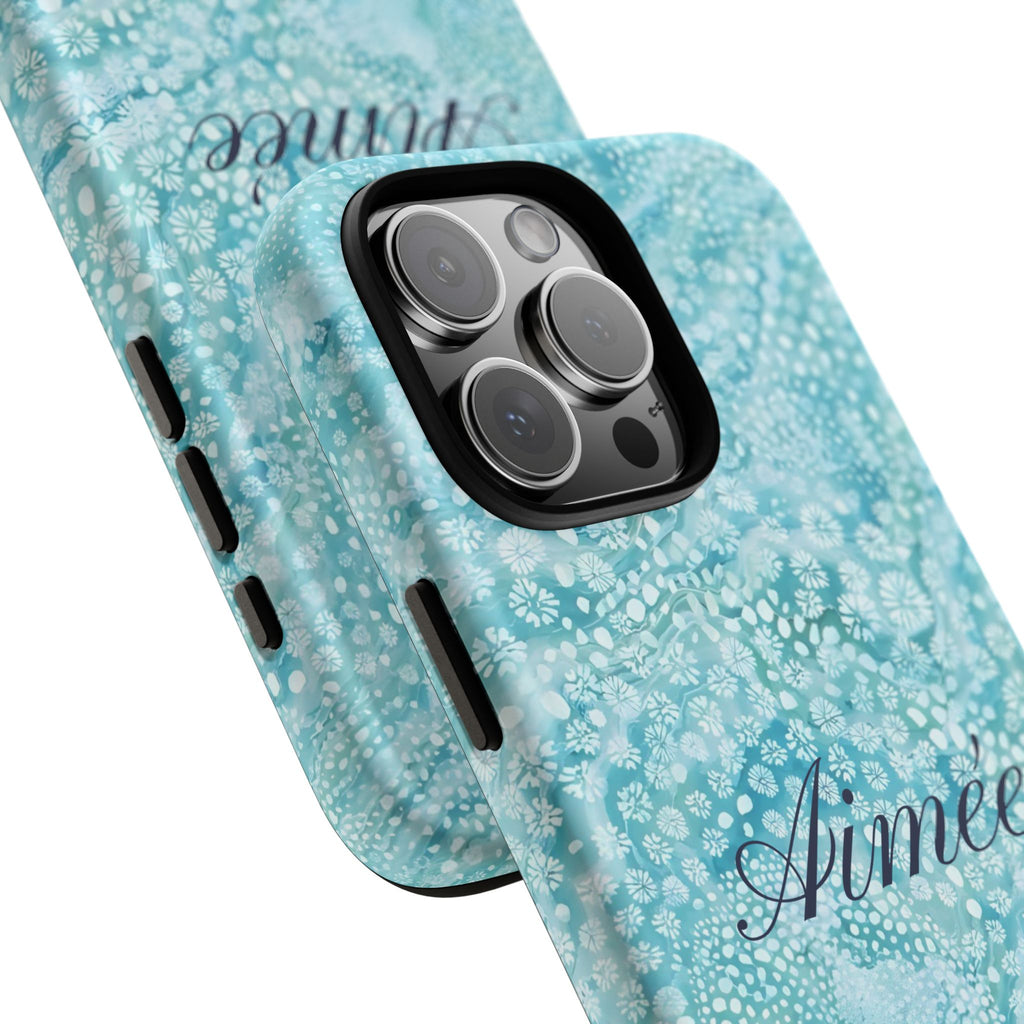 Teal Florals Personalized