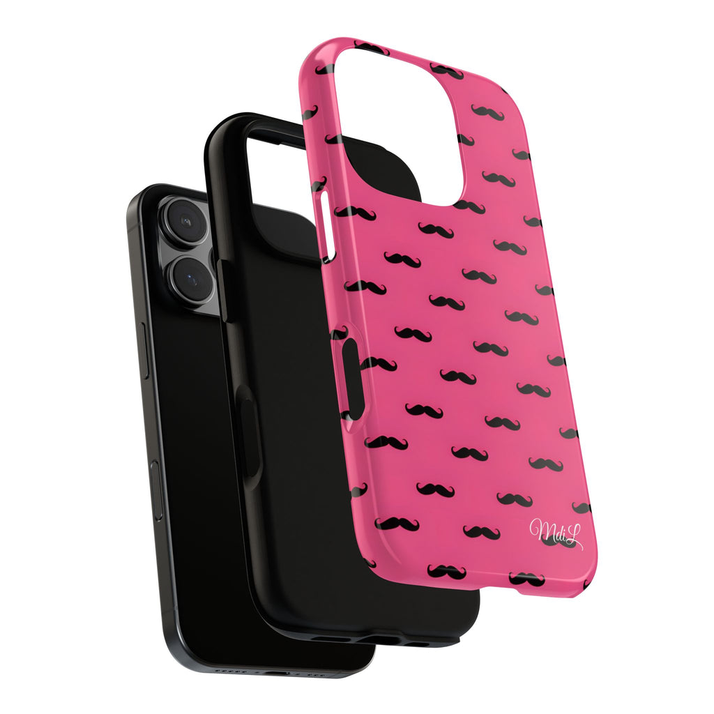 Pink Moustache iPhone Case