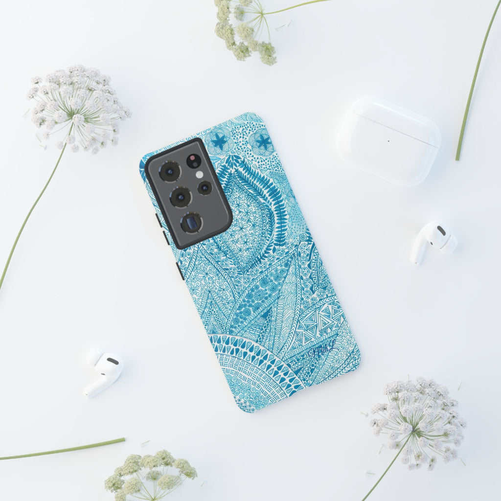 Teal Paisley