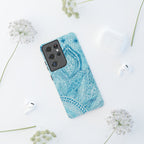 Teal Paisley