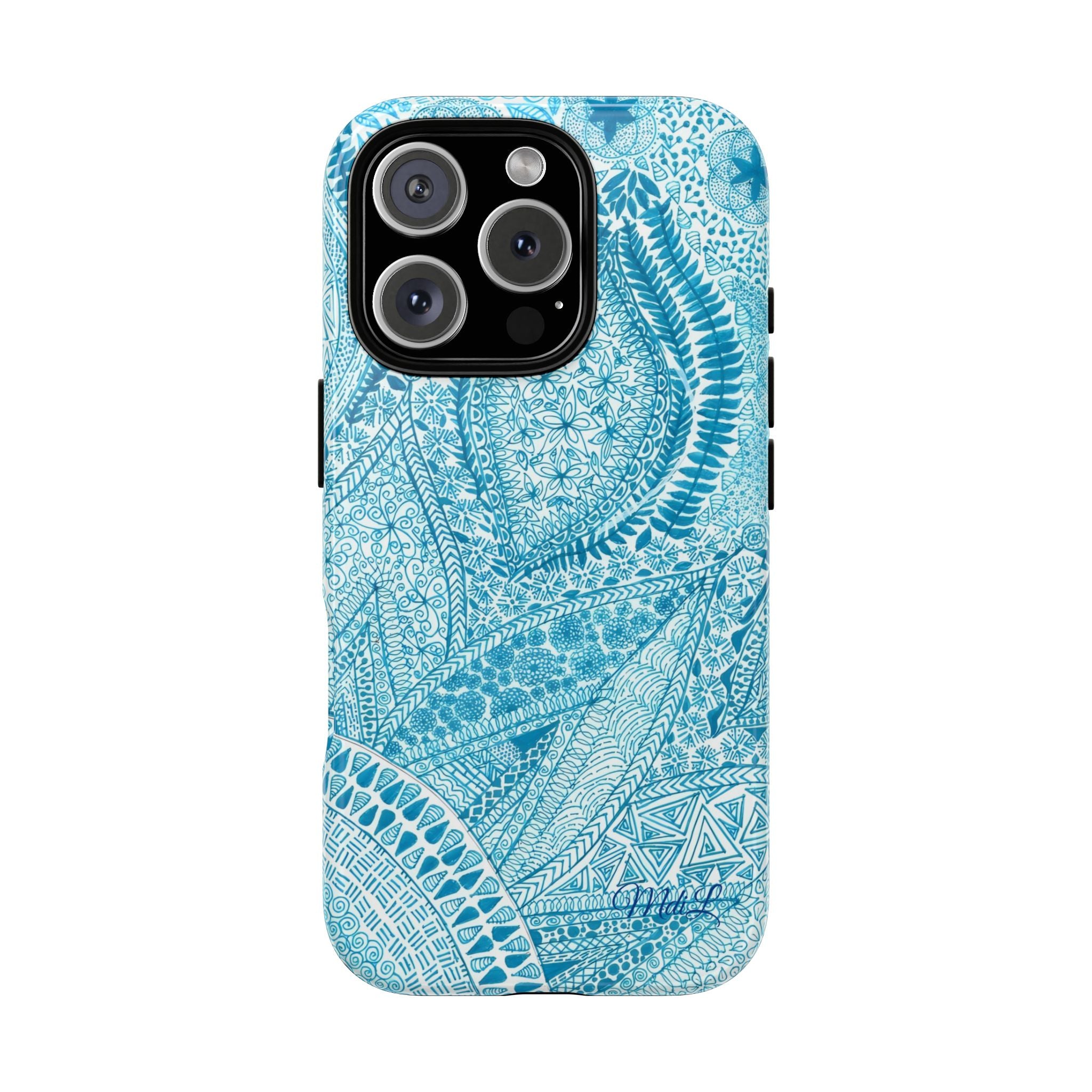 Teal Paisley