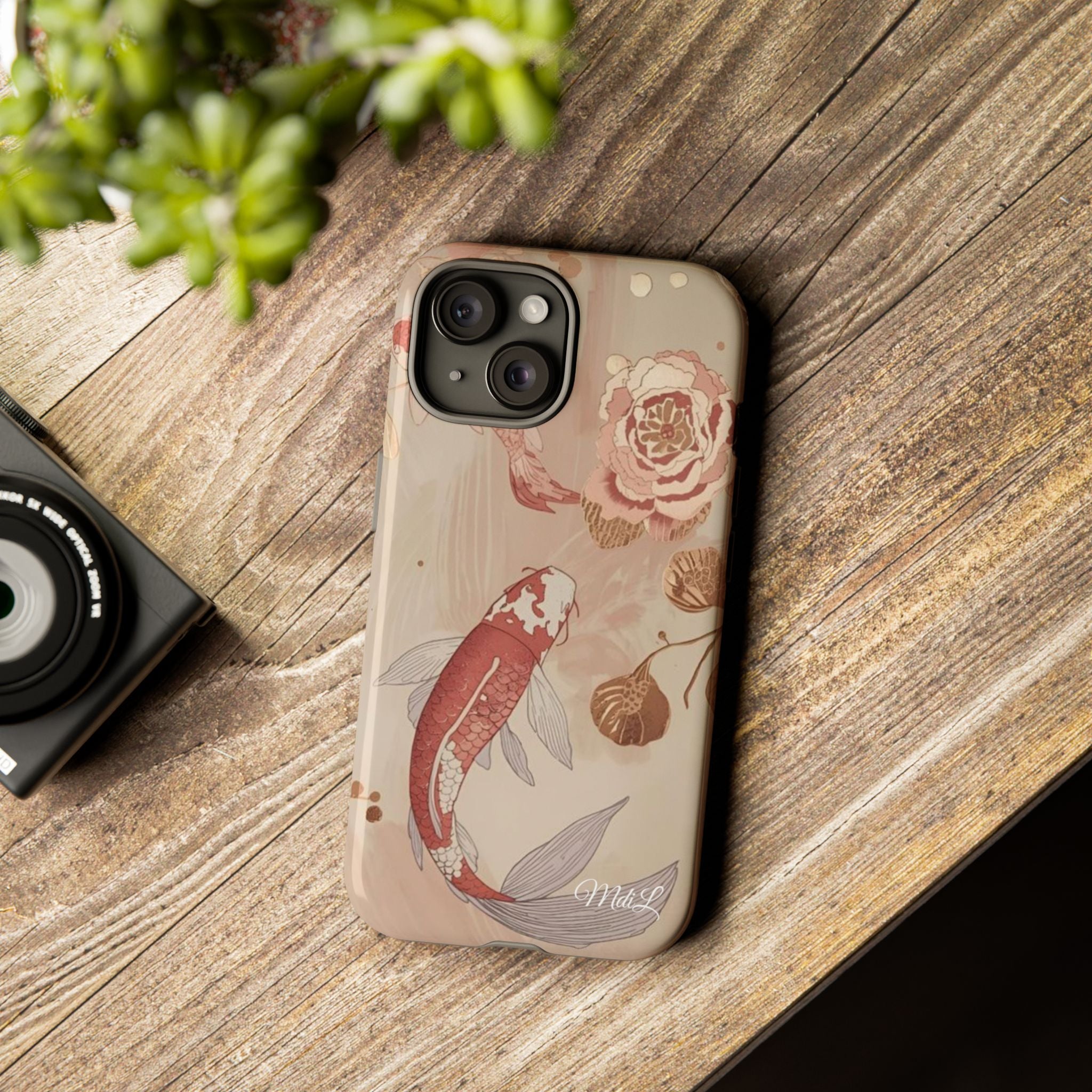 Rosy Koi Pond iPhone Case