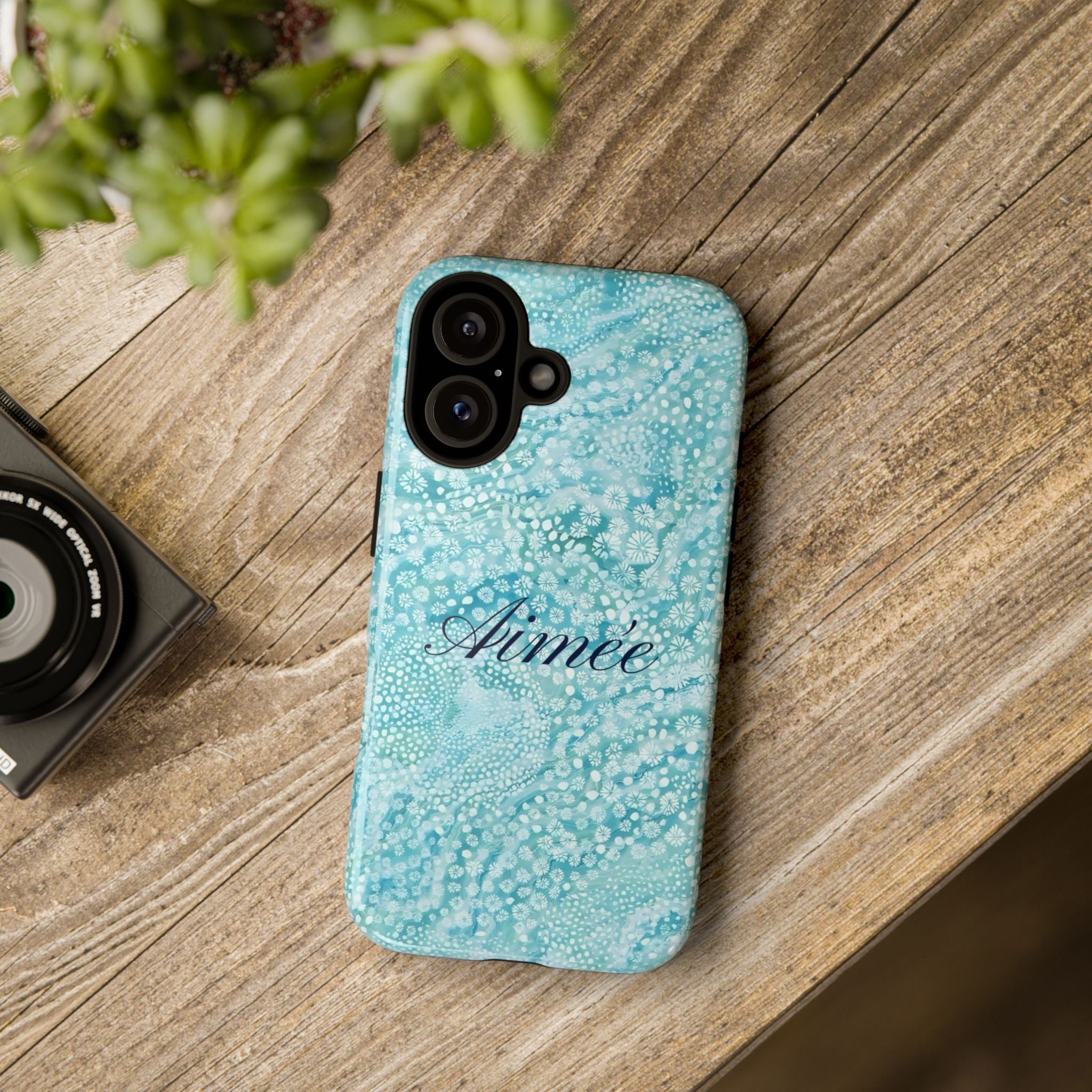 Teal Florals Personalized
