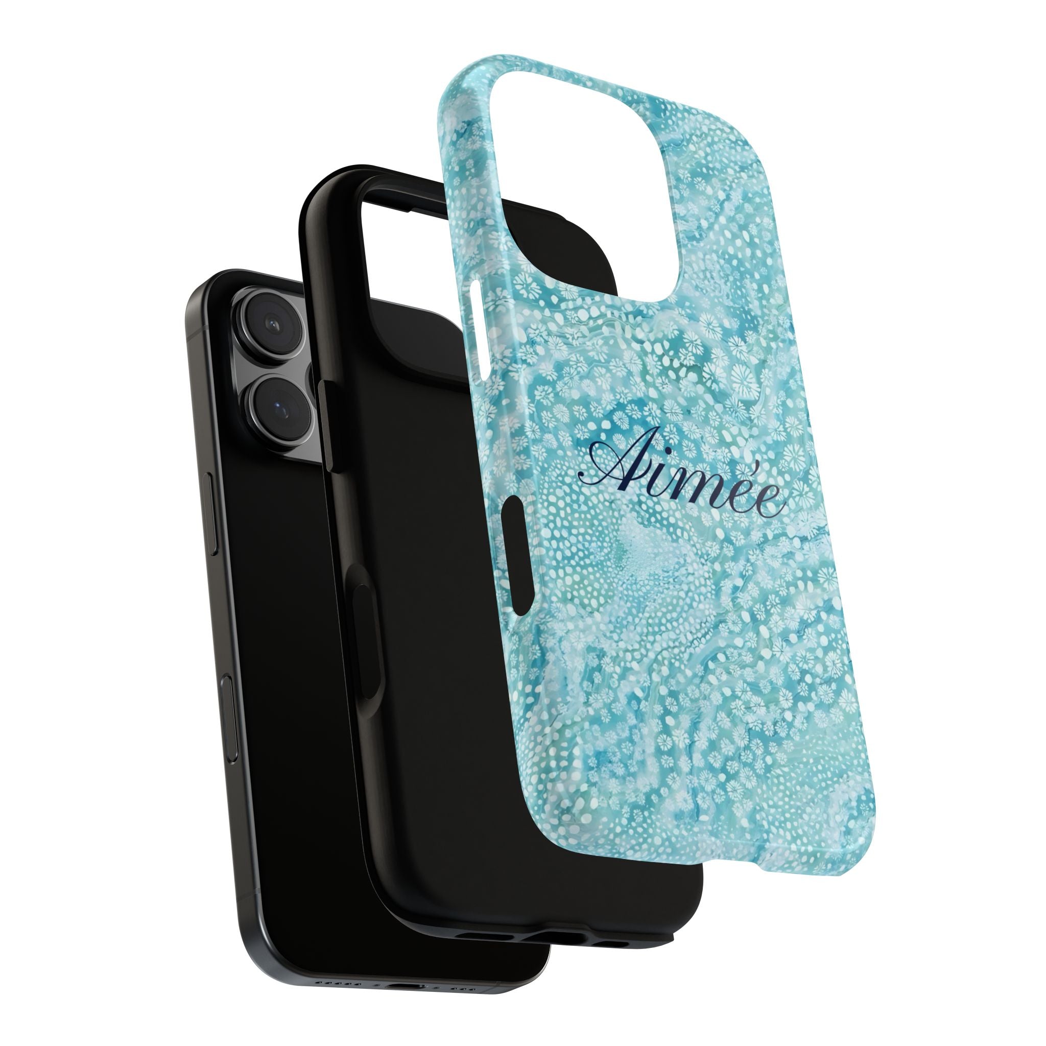 Teal Florals Personalized
