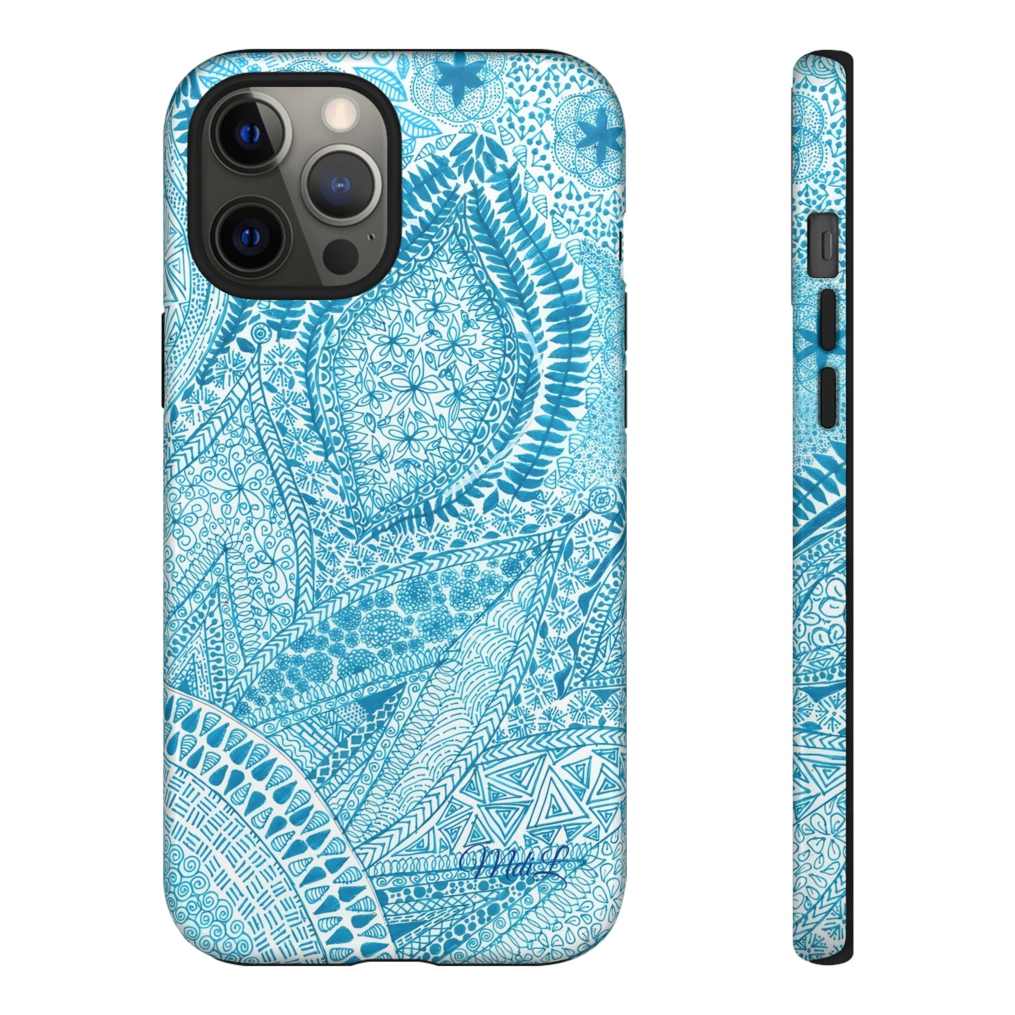 Teal Paisley