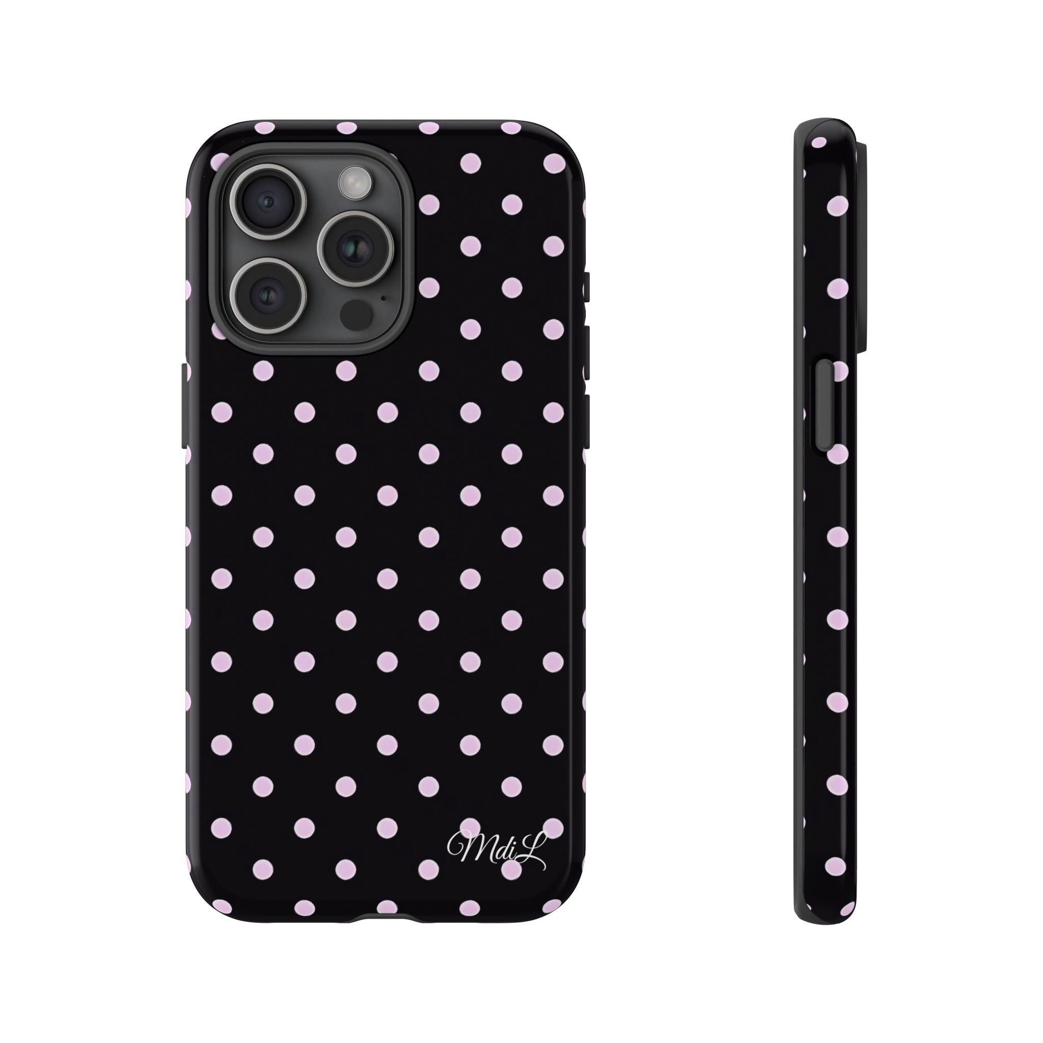 Polka Dots | Pink and Black - Mare di Luna