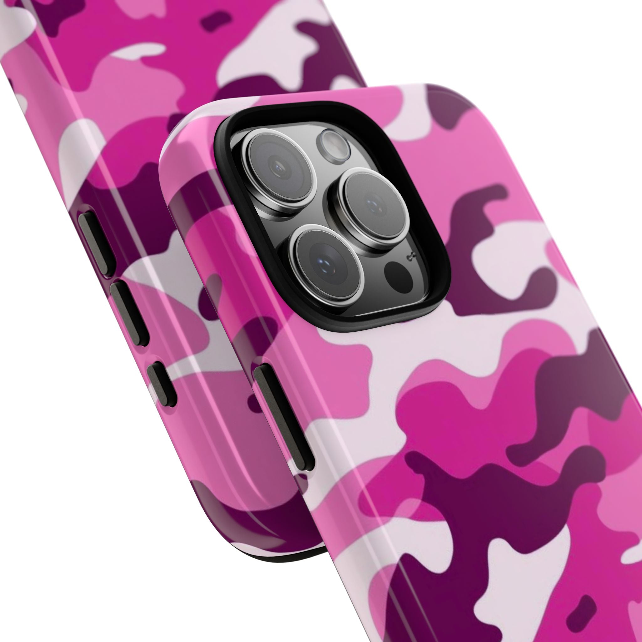Magenta Camo iPhone Case
