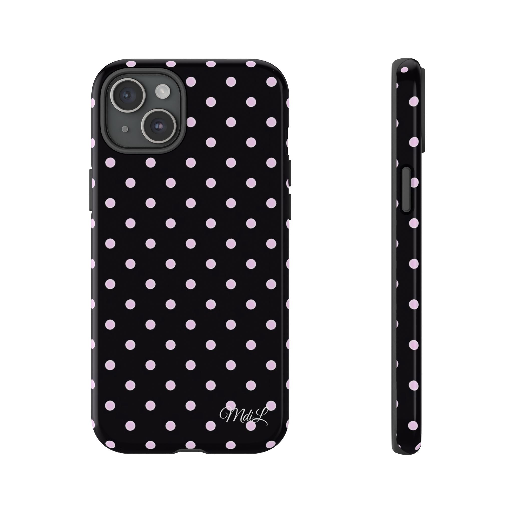 Polka Dots | Pink and Black - Mare di Luna