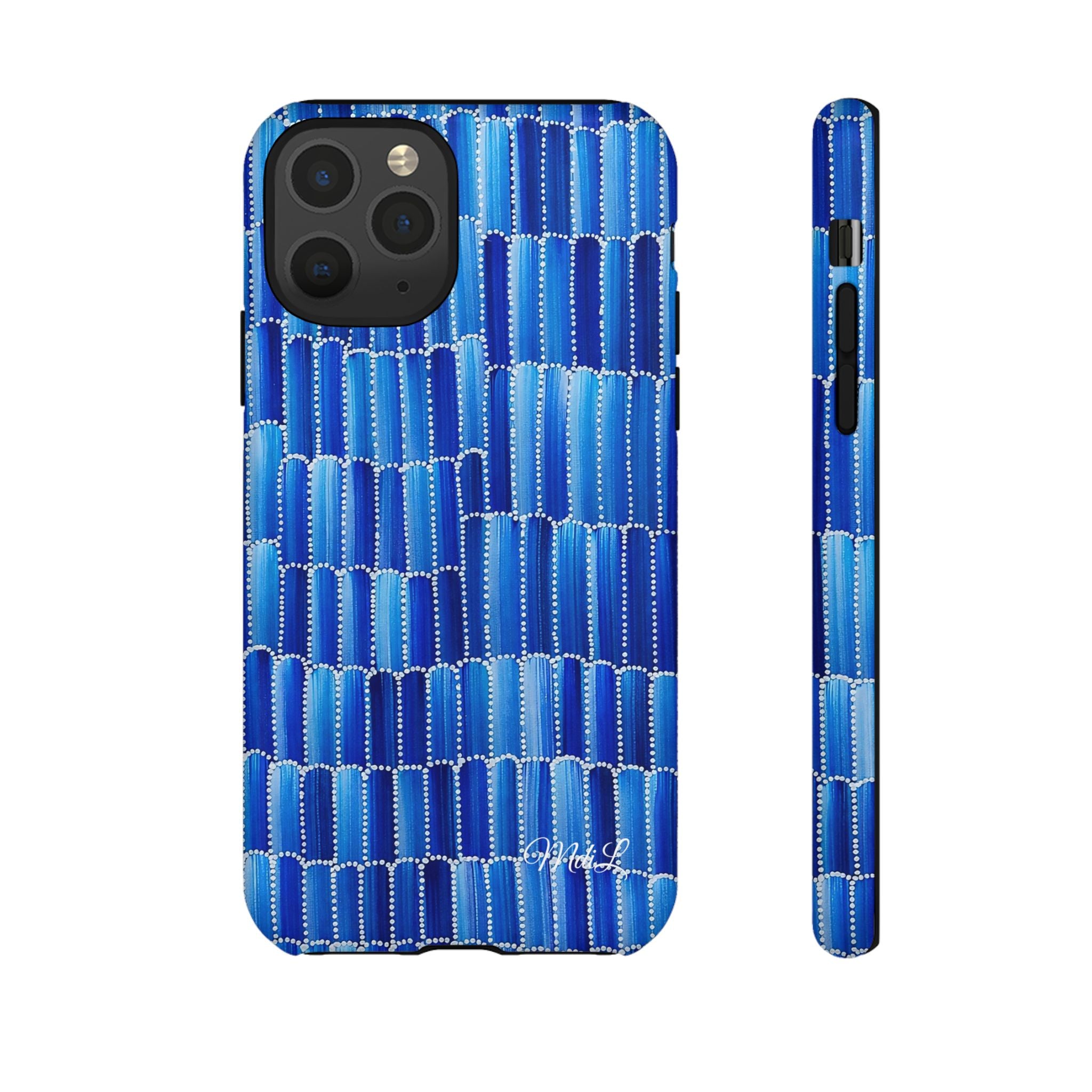 Watercolor Diamonds | Ocean Blue - Mare di Luna