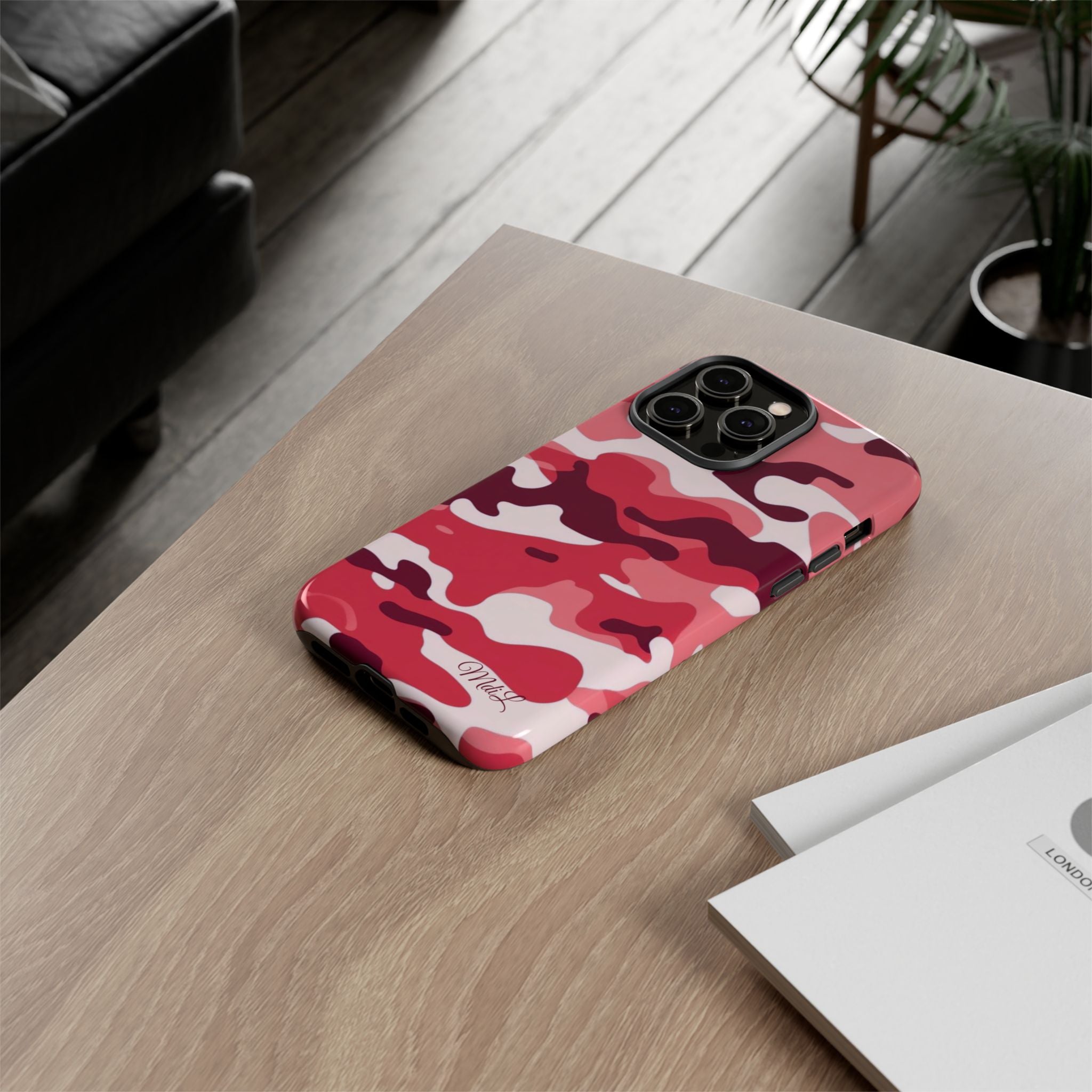 Red Camo iPhone Case