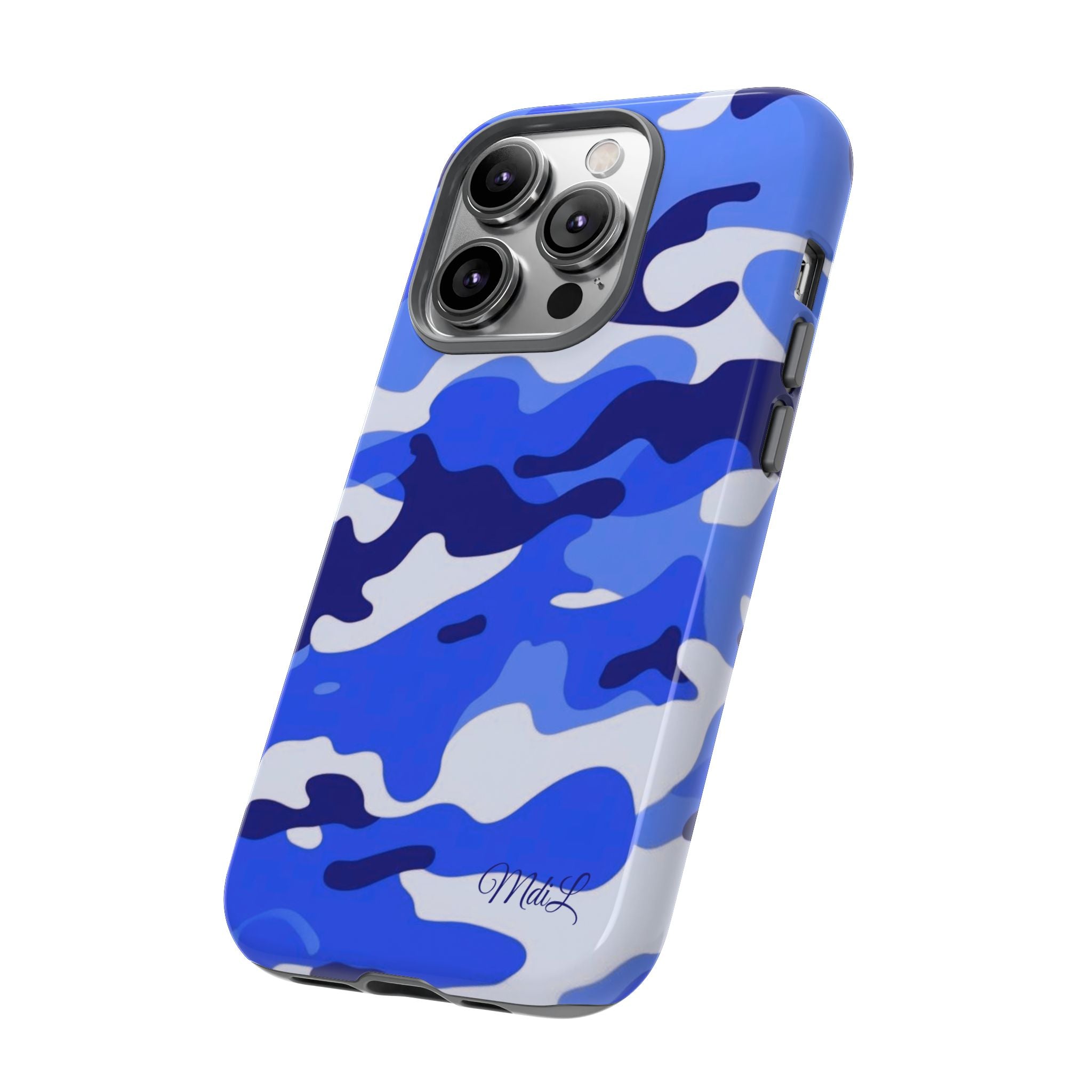 Blue Camo iPhone Case