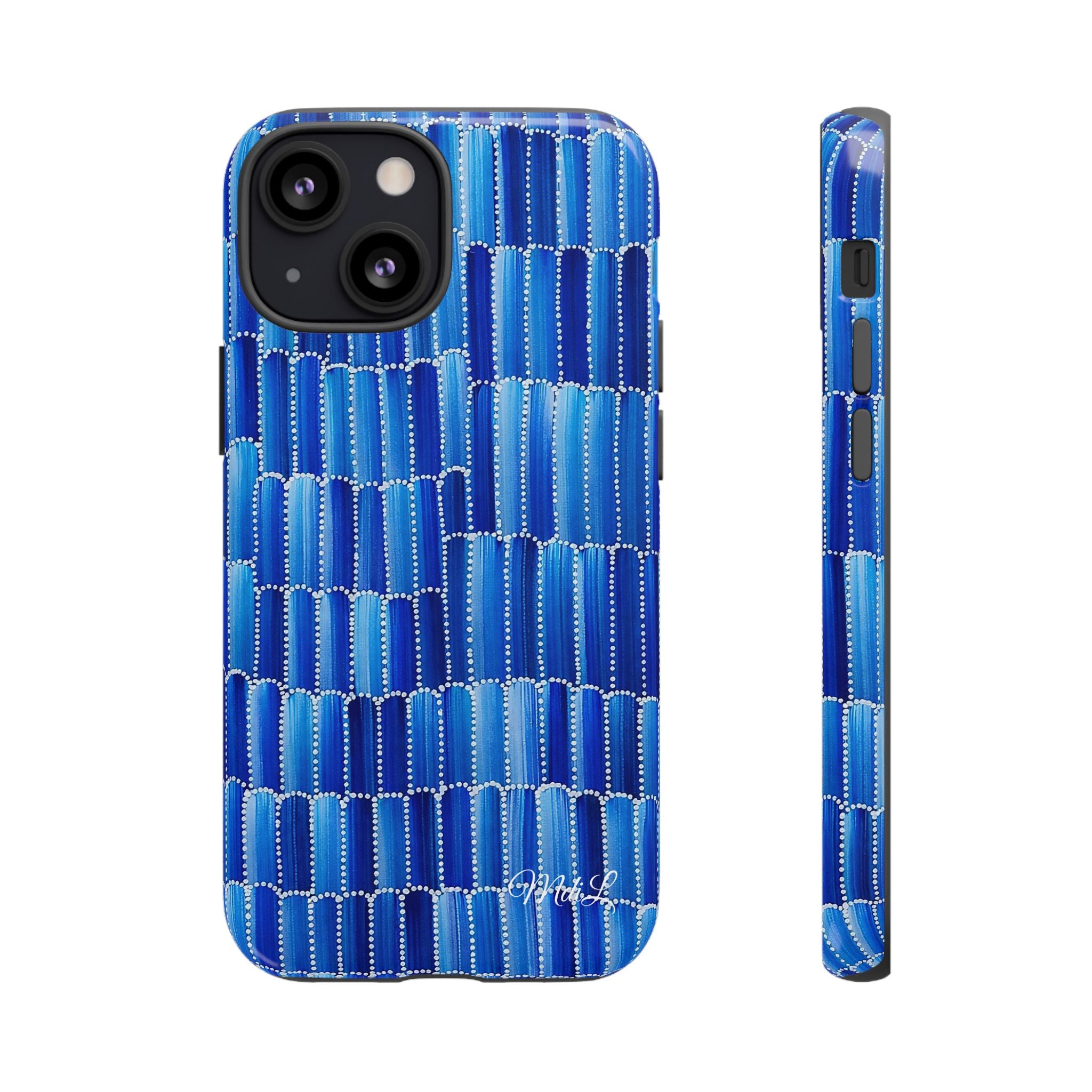 Watercolor Diamonds | Ocean Blue - Mare di Luna