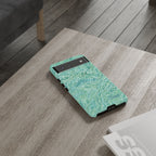 Teal Florals
