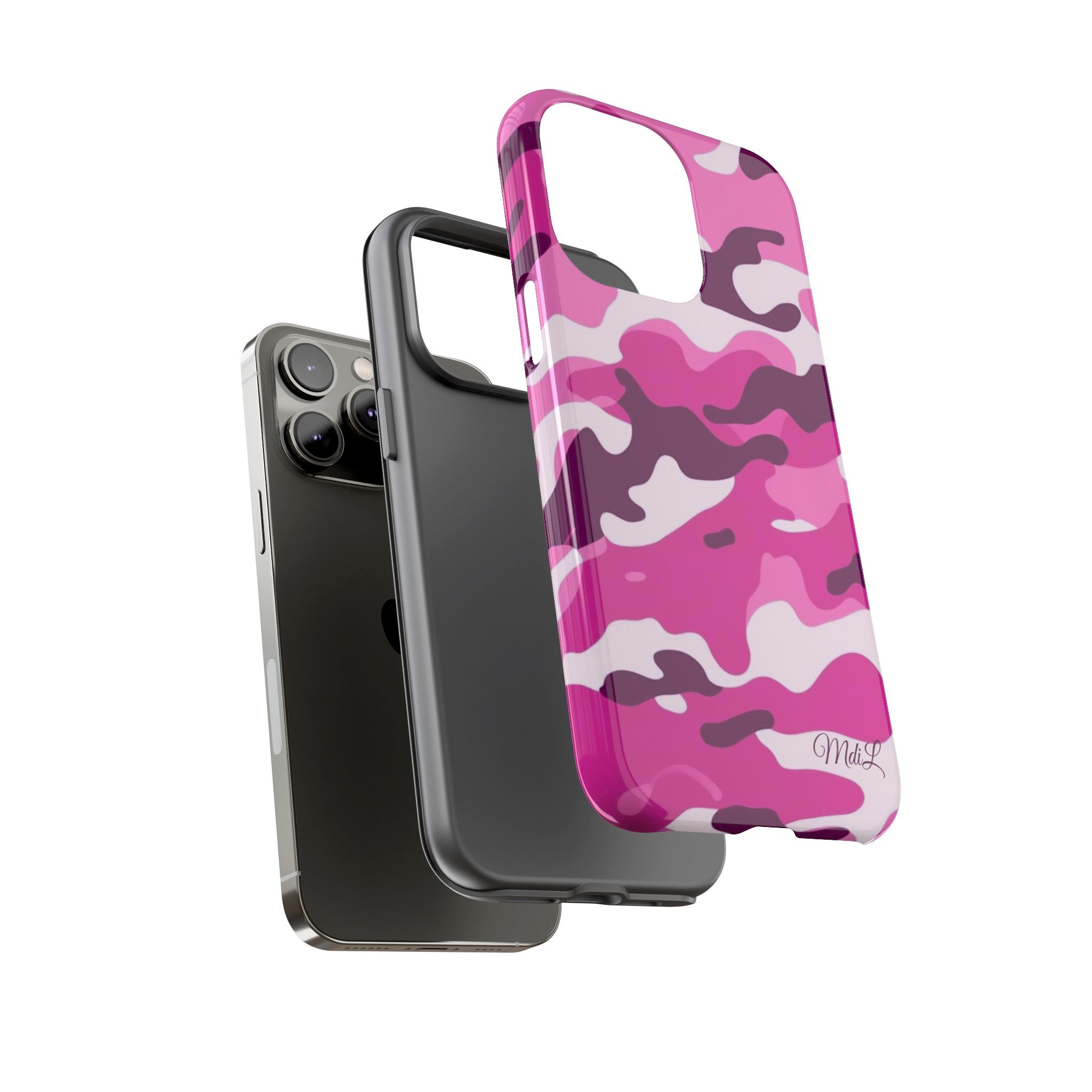 Magenta Camo iPhone Case