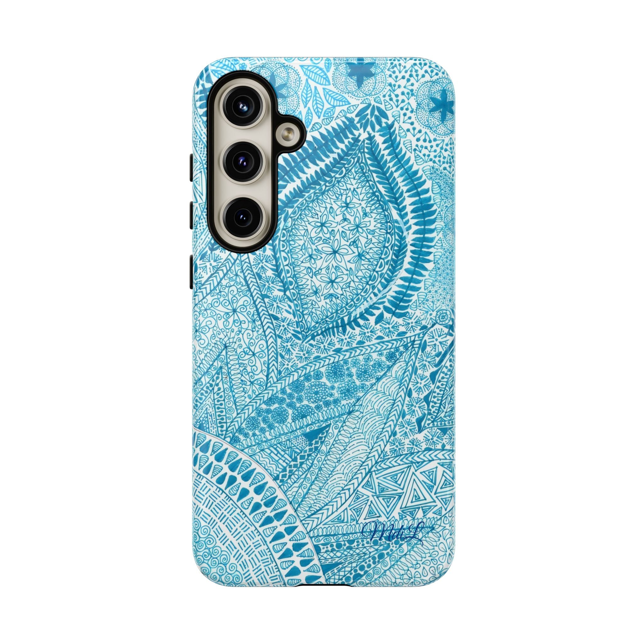 Teal Paisley