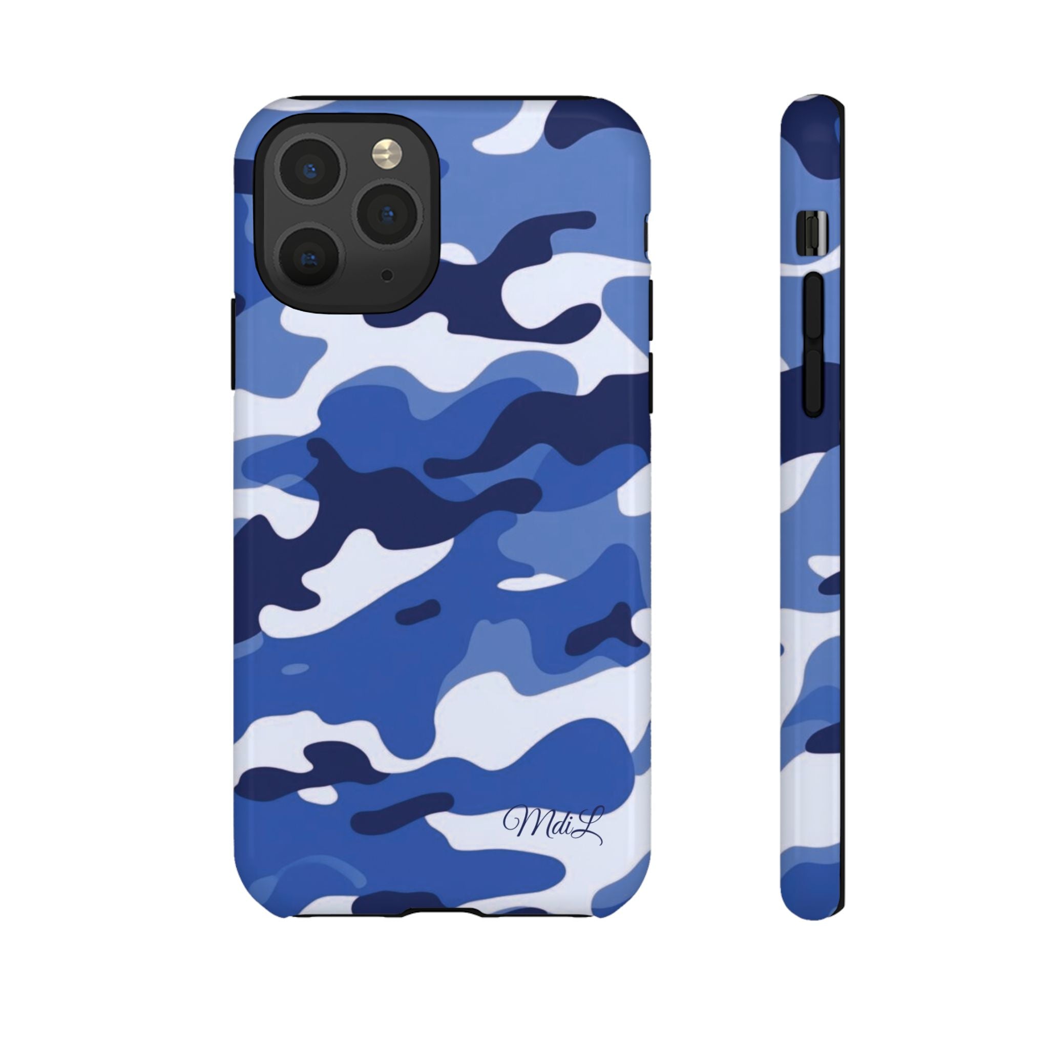 Deep Blue Camo iPhone Case