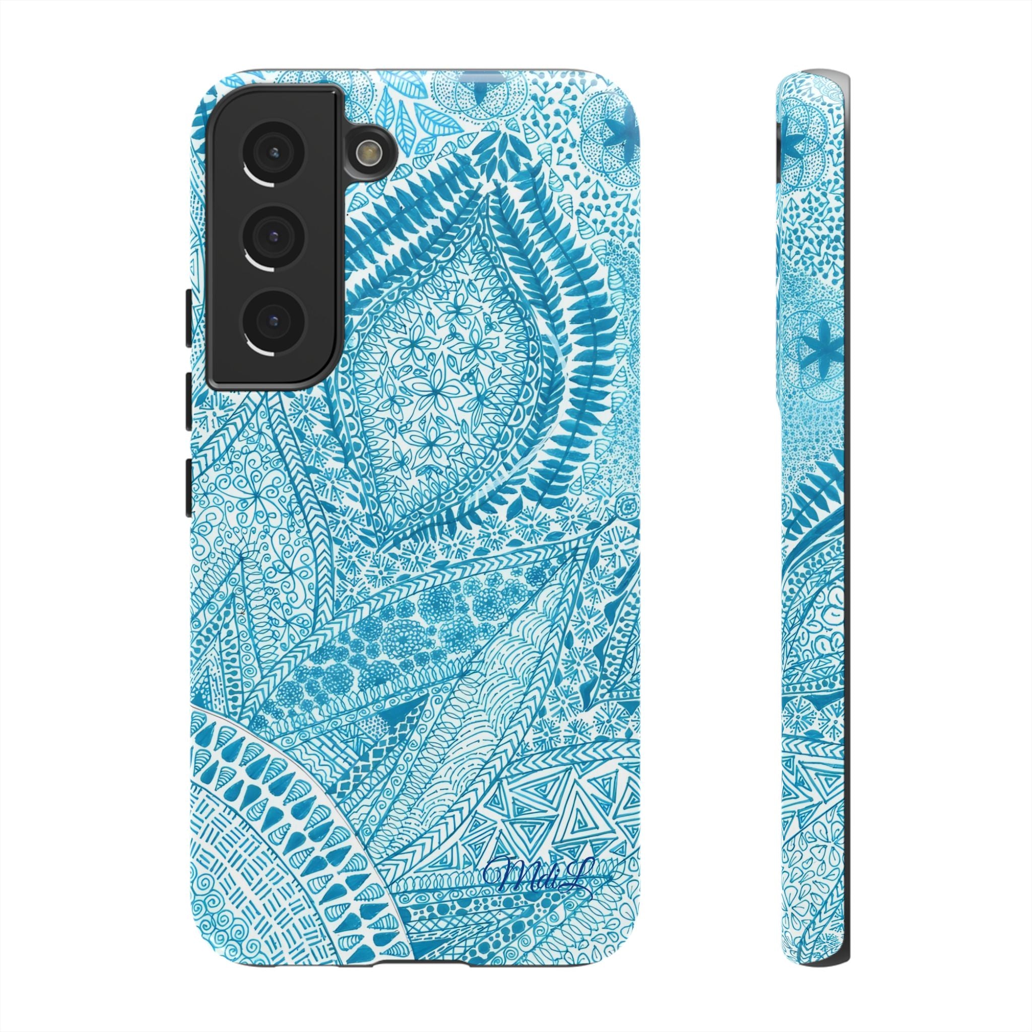 Teal Paisley