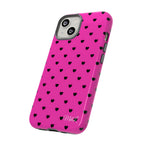 Dotted Hearts | Neon Pink - Mare di Luna