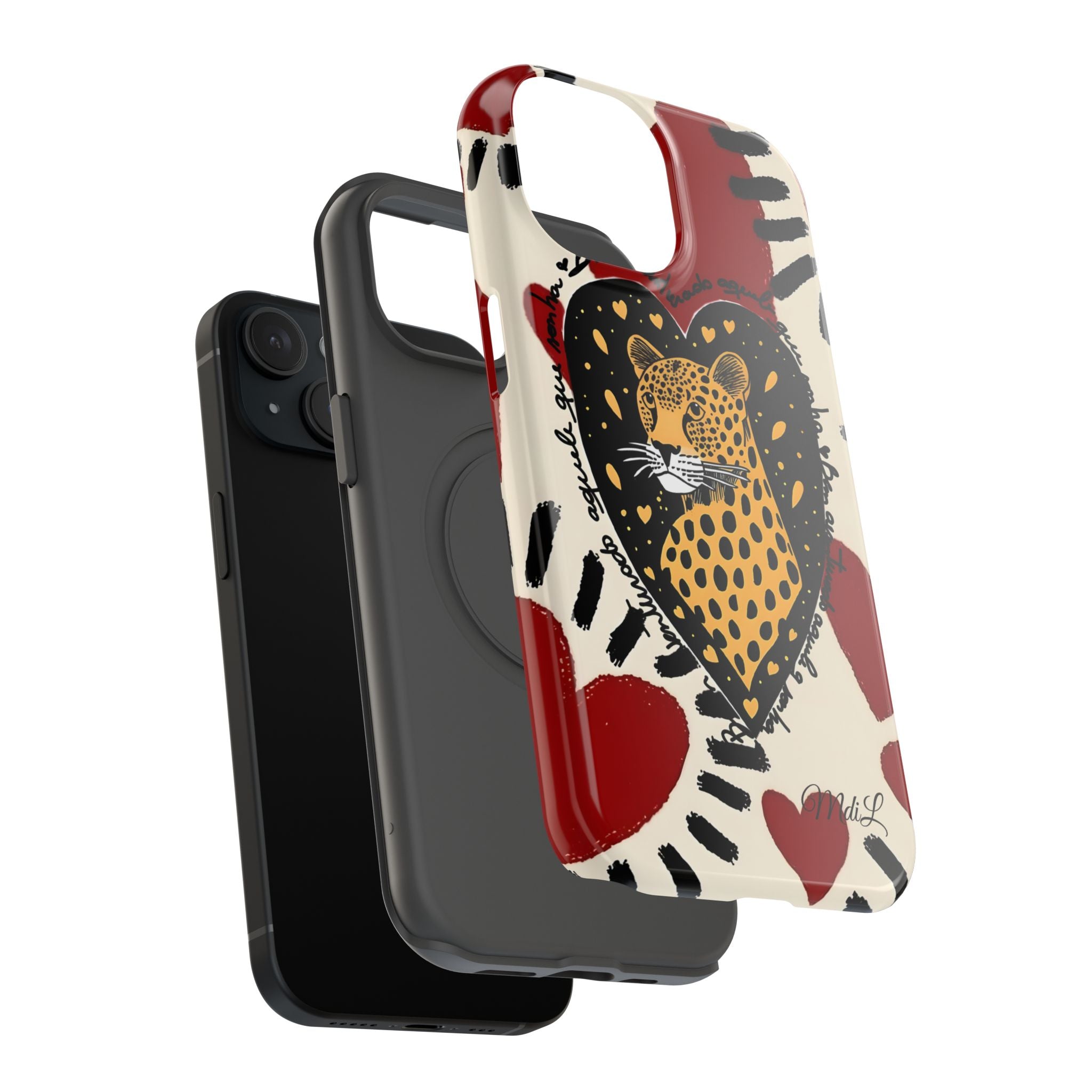 Leopard Hearts MagSafe