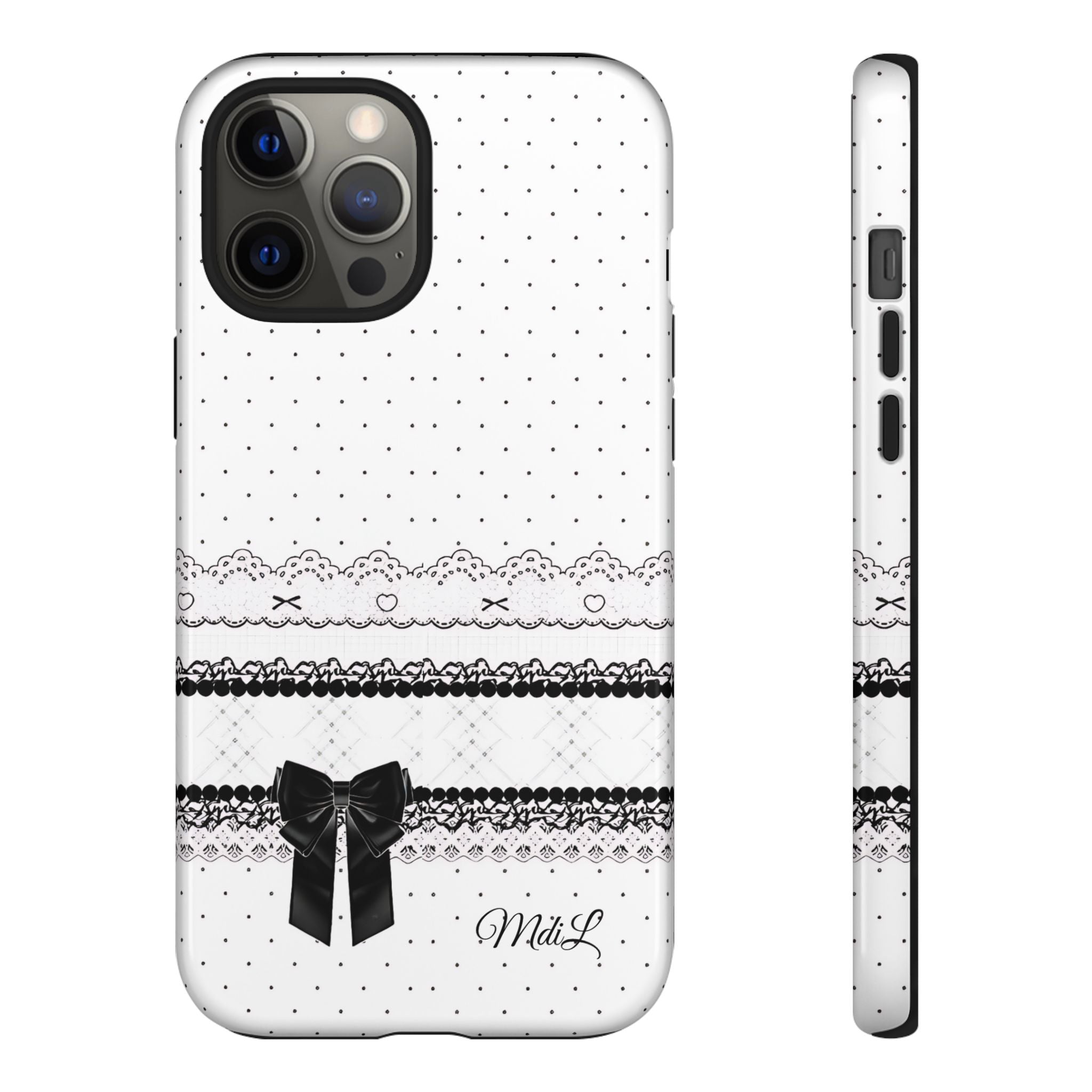 Dotted Lace | Black and White - Mare di Luna