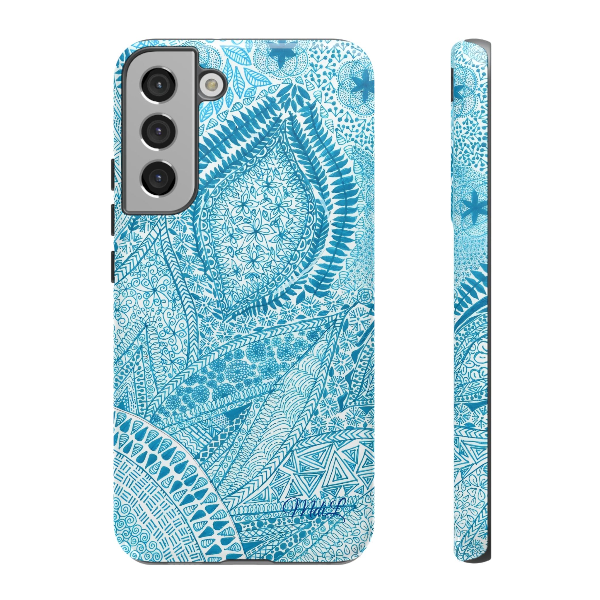 Teal Paisley