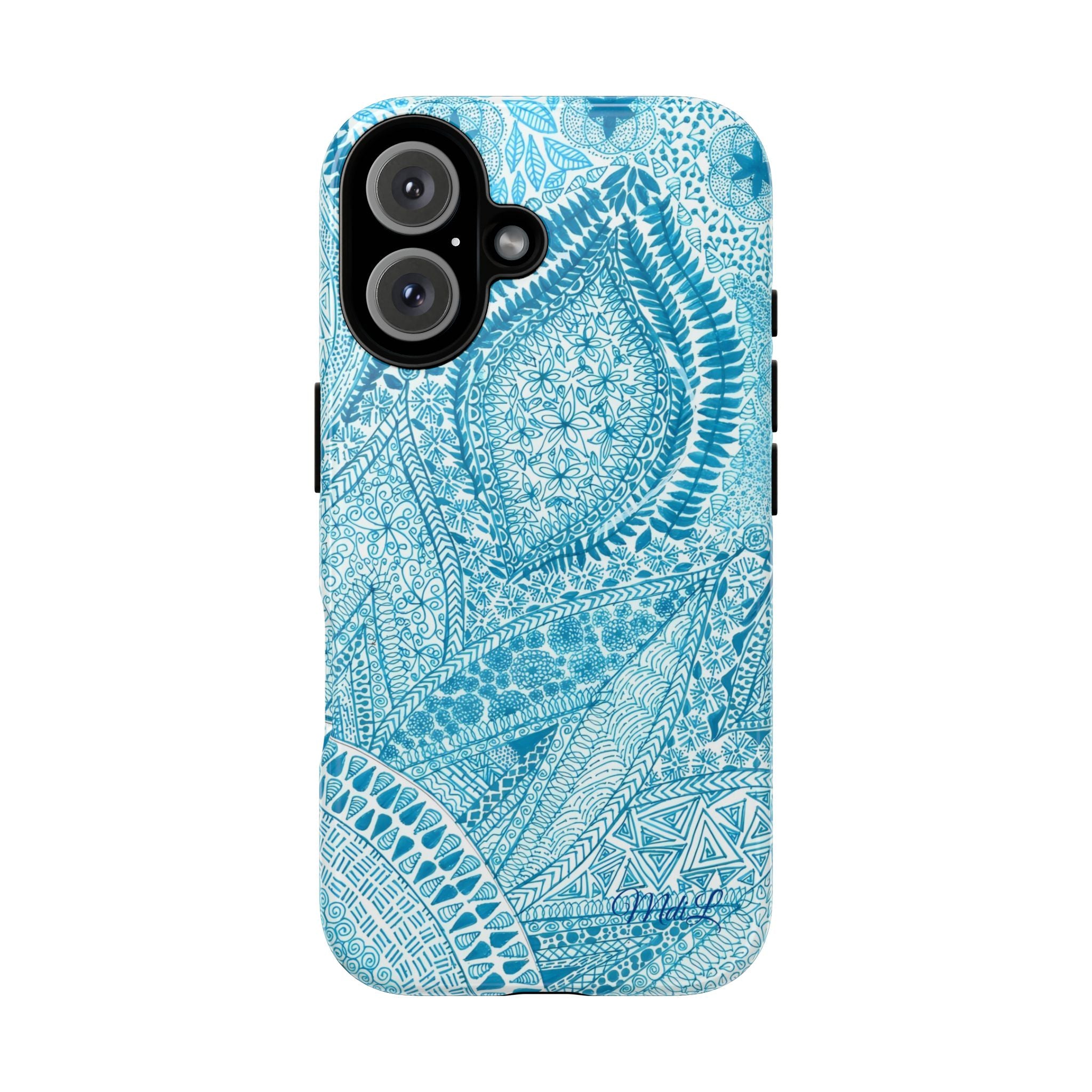 Teal Paisley