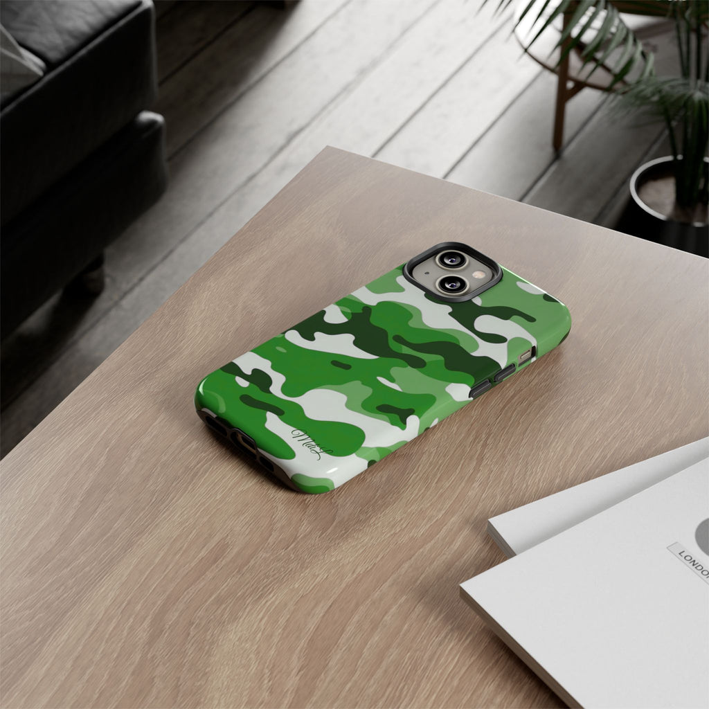 Green Camo iPhone Case