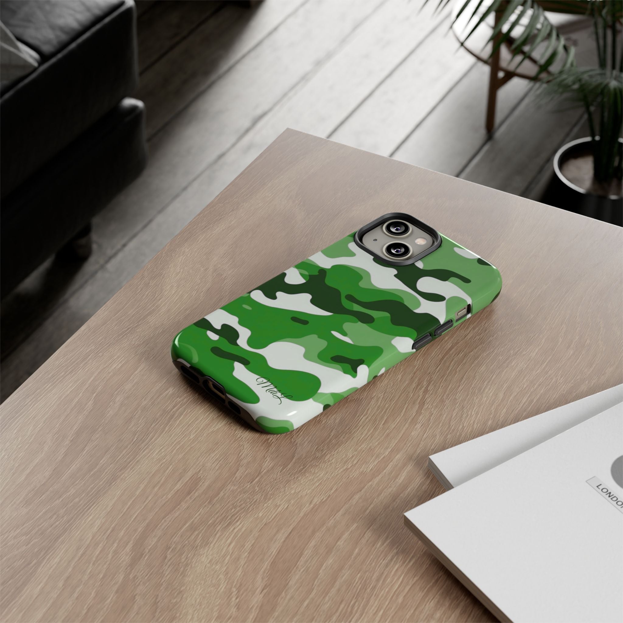 Green Camo iPhone Case