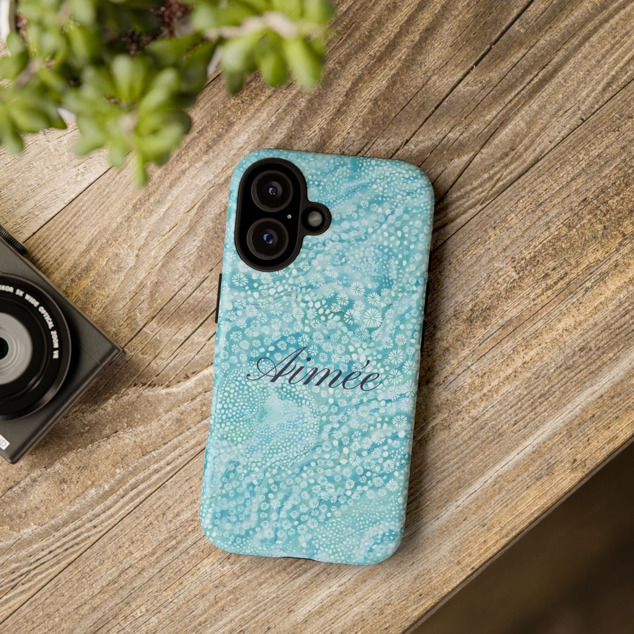 Teal Florals Personalized
