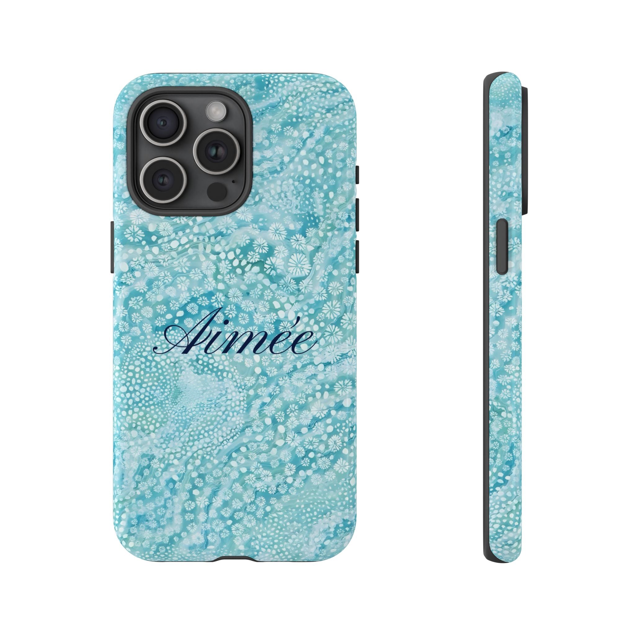 Teal Florals Personalized