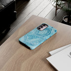 Teal Paisley