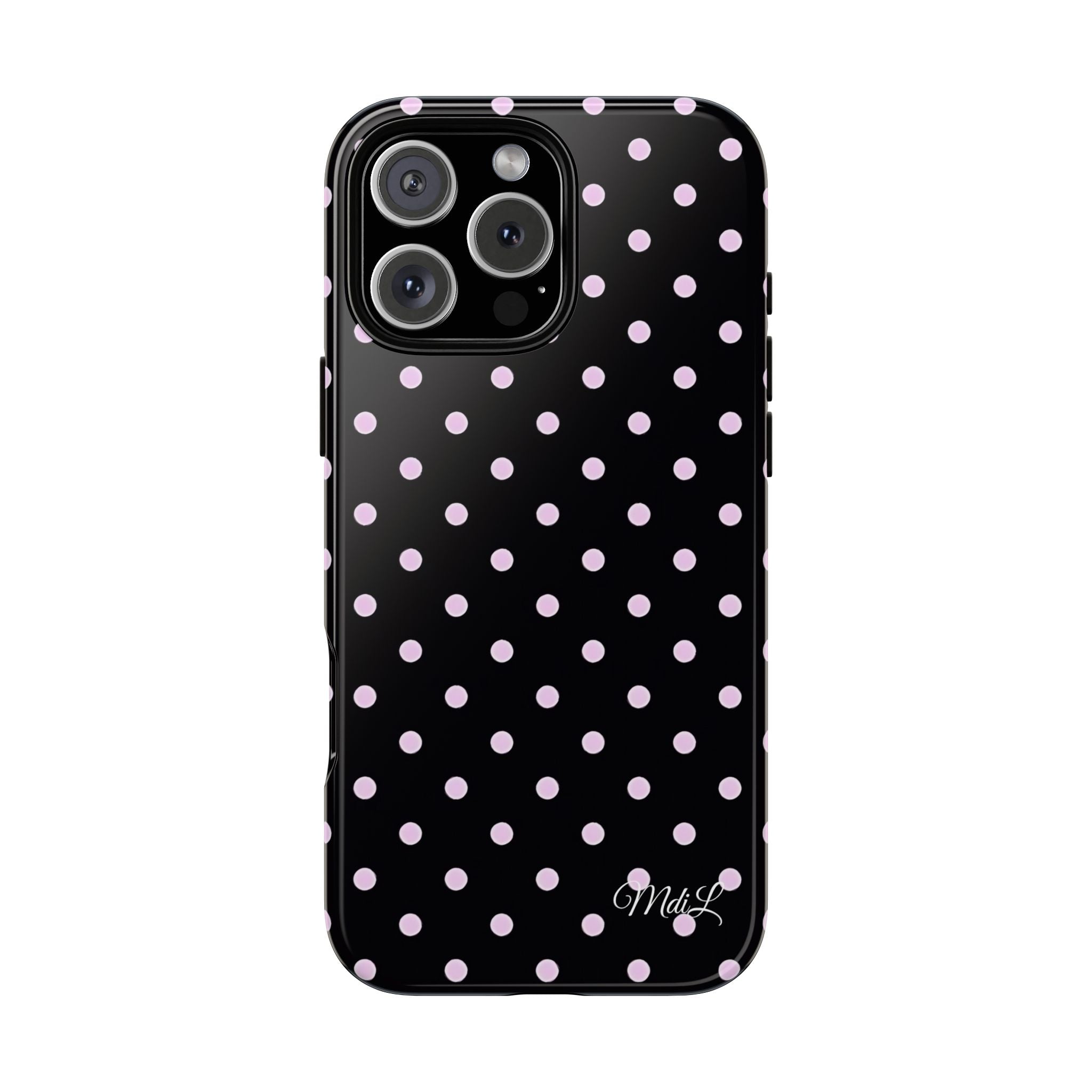 Polka Dots | Pink and Black - Mare di Luna