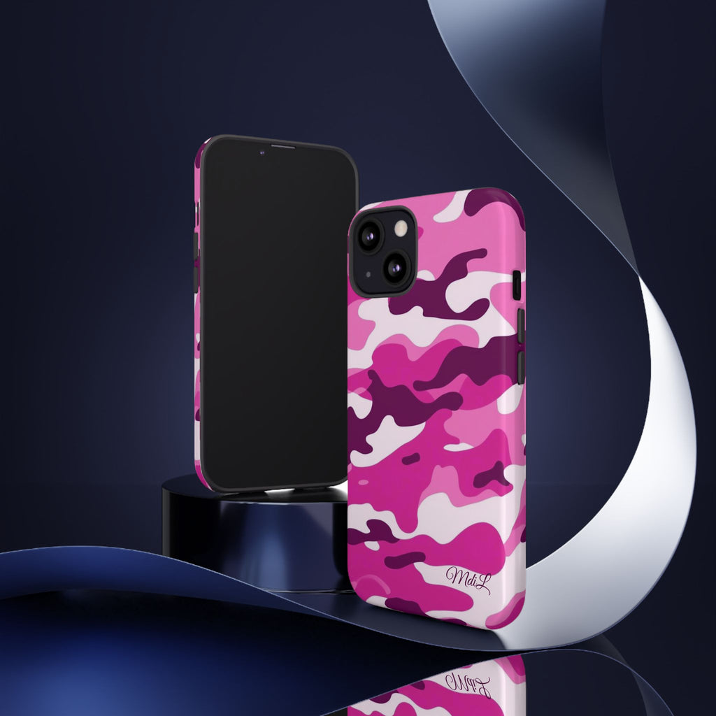 Magenta Camo iPhone Case