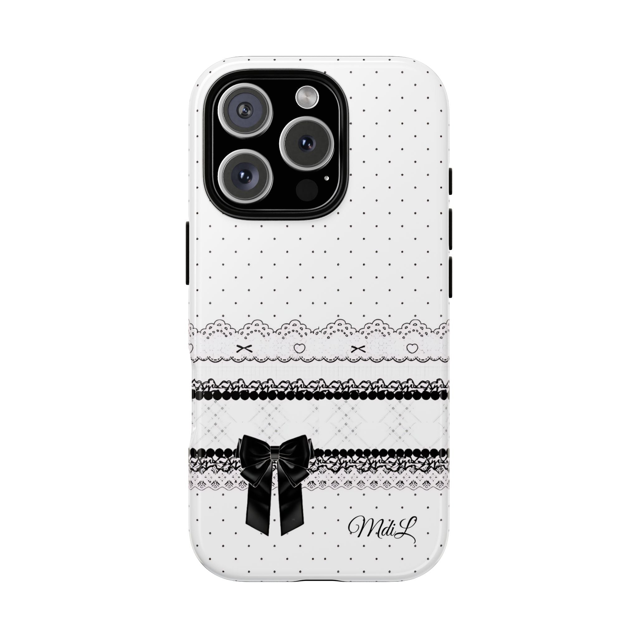 Dotted Lace | Black and White - Mare di Luna