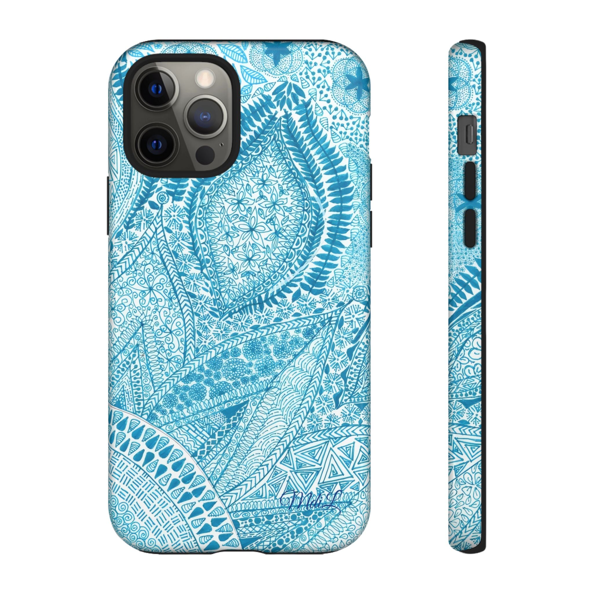 Teal Paisley