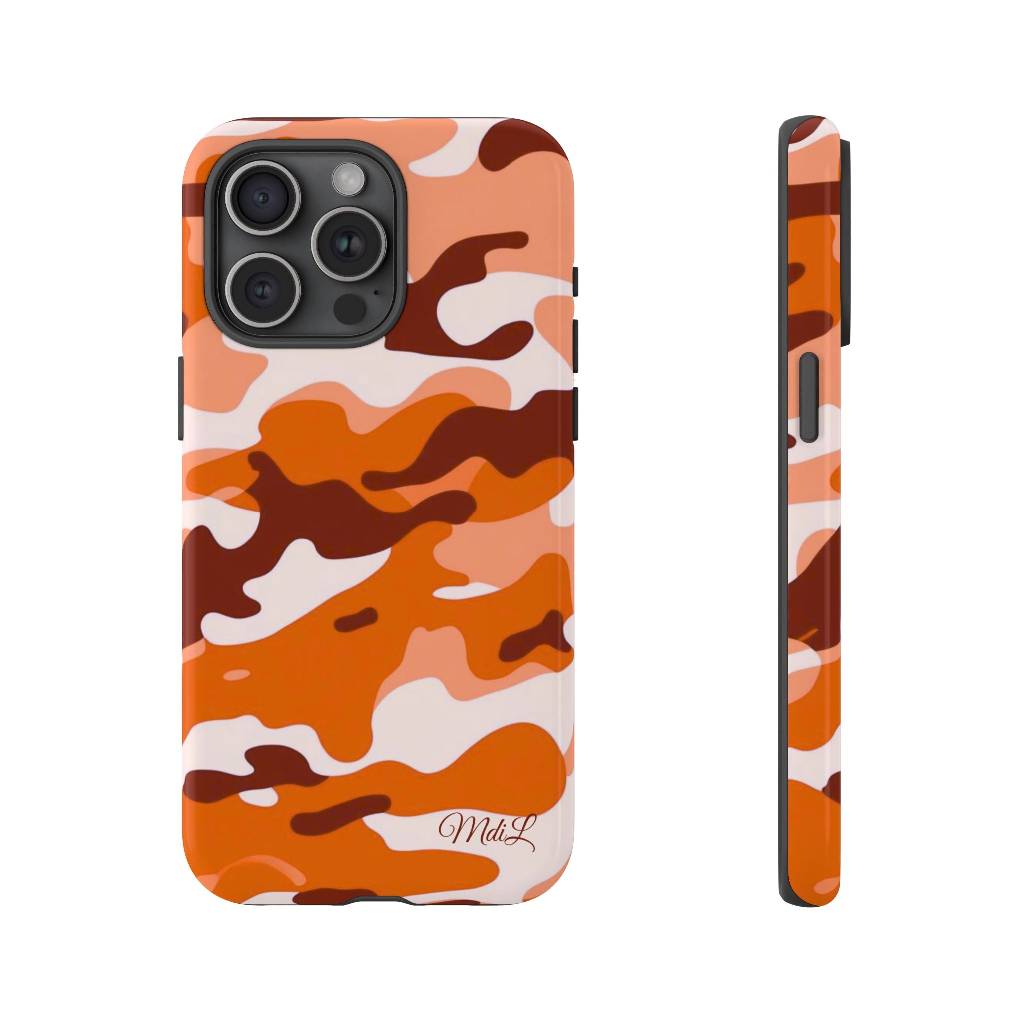 Orange Camo iPhone Case