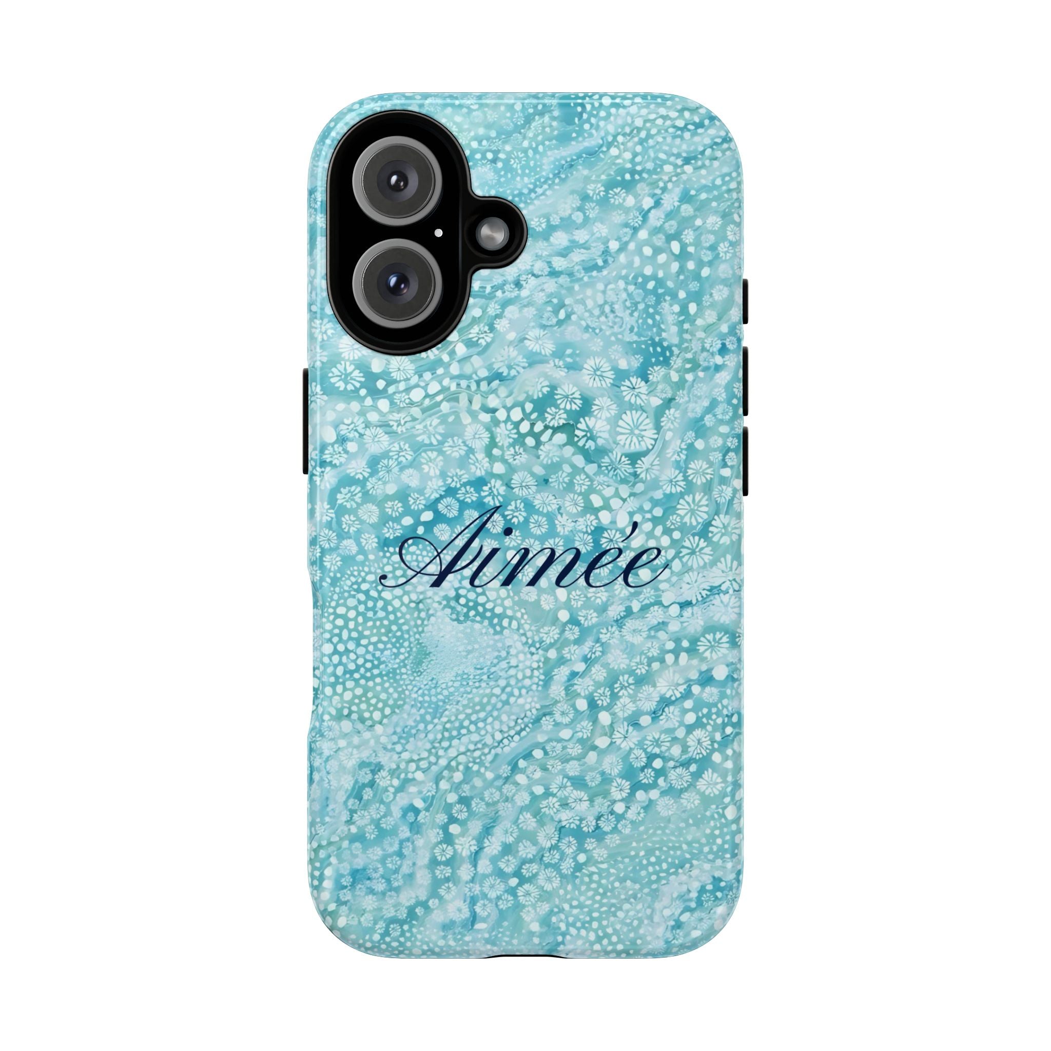 Teal Florals Personalized
