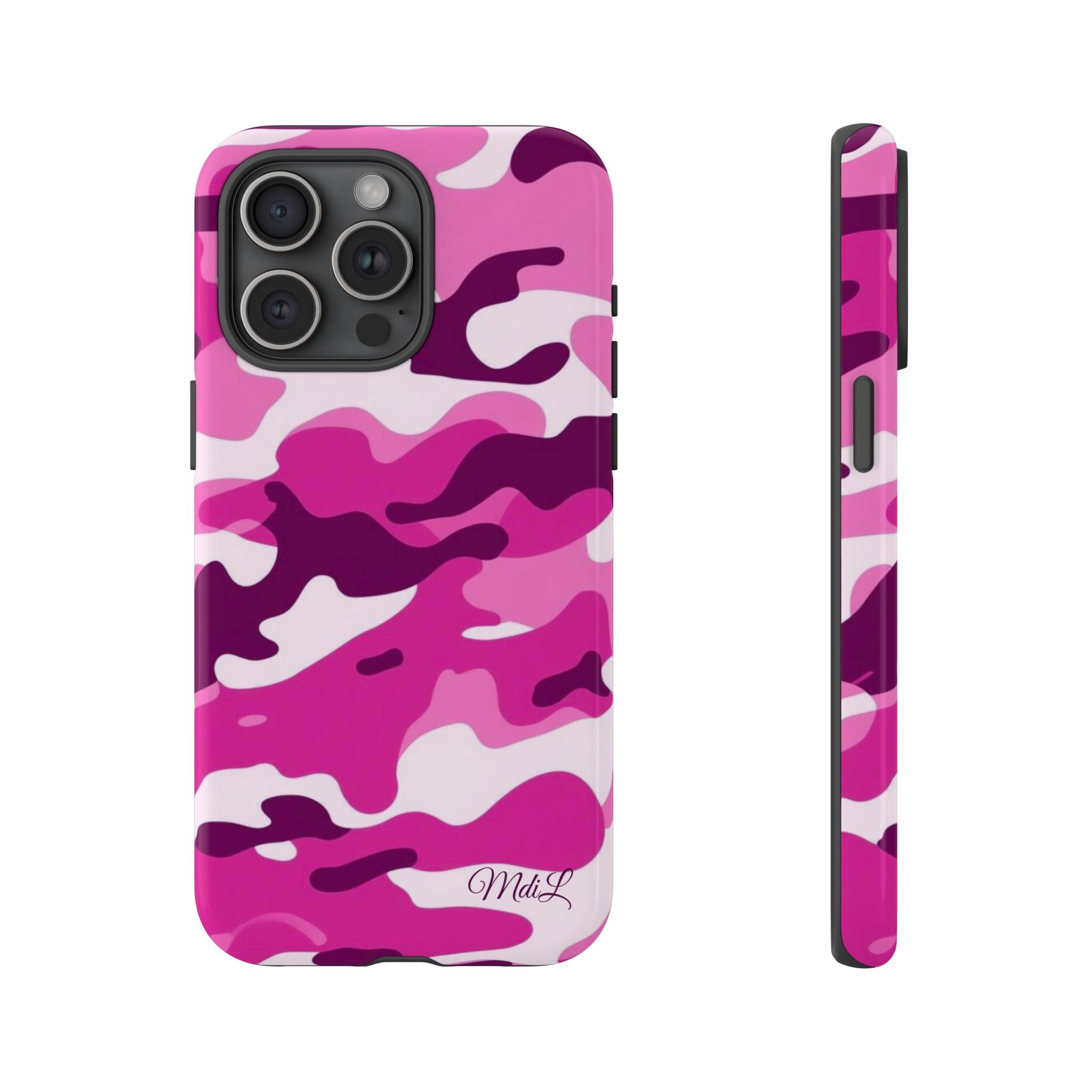 Magenta Camo iPhone Case