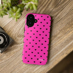 Dotted Hearts | Neon Pink - Mare di Luna