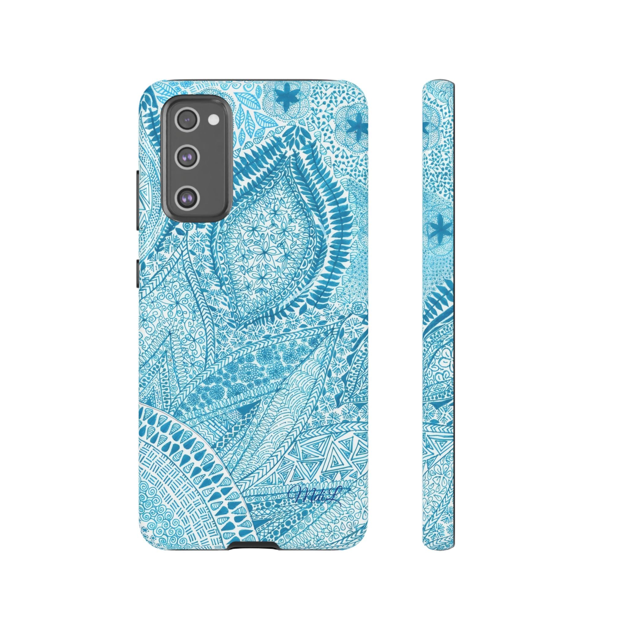 Teal Paisley