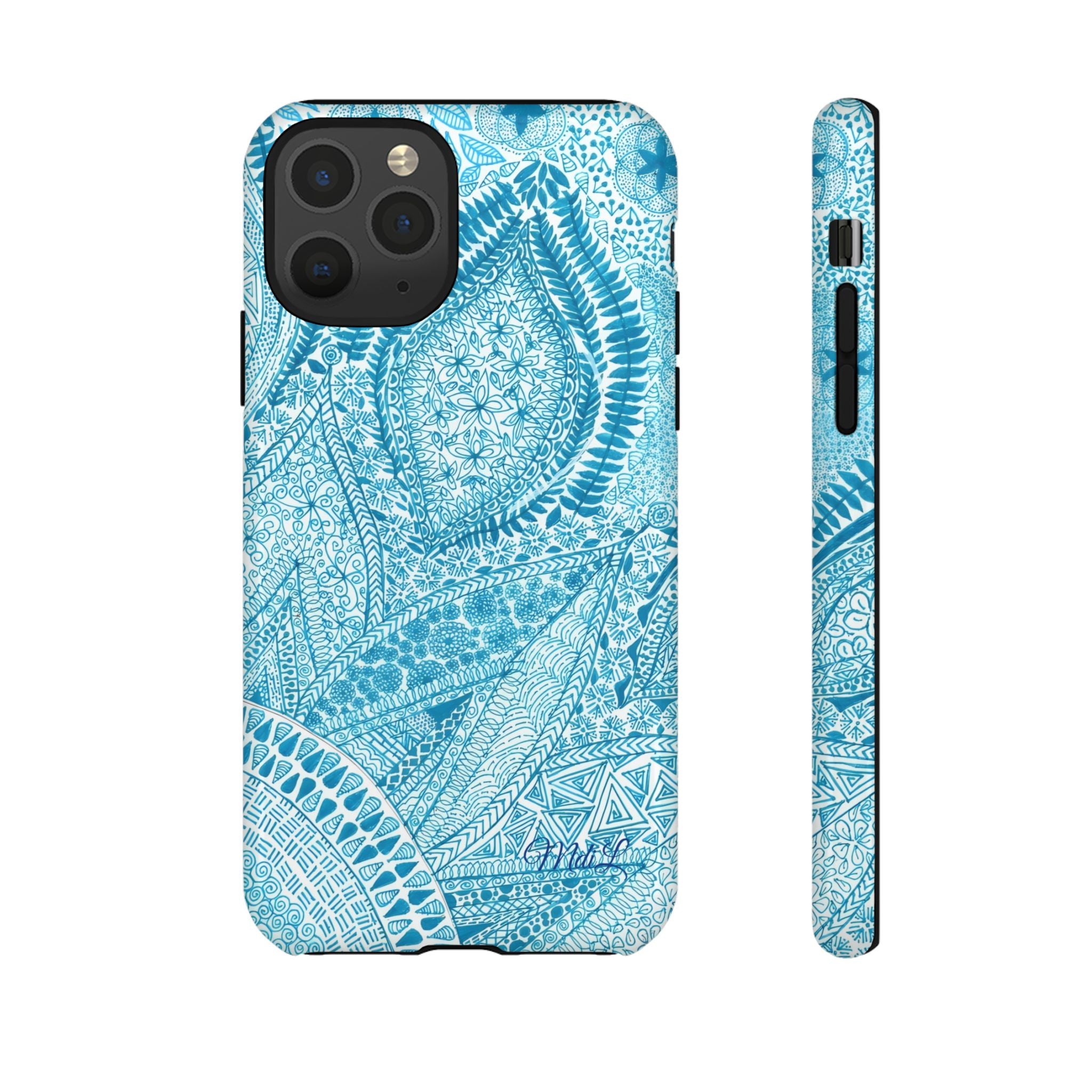 Teal Paisley