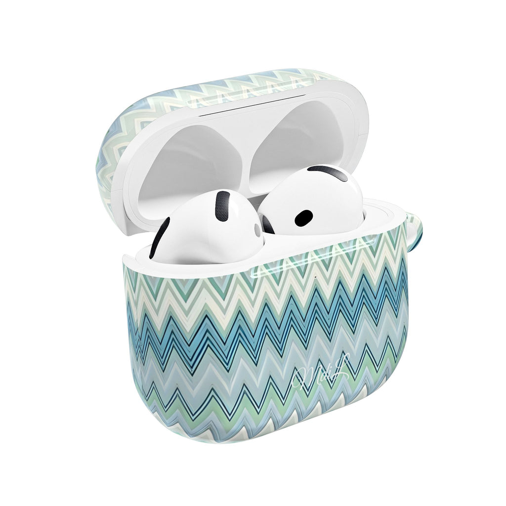 Teal Zag AirPods Case