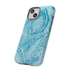 Teal Paisley