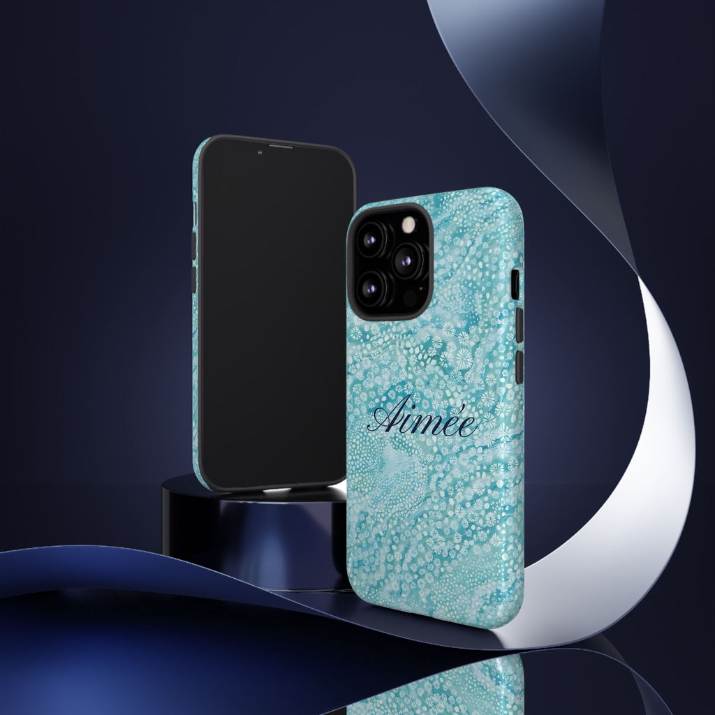 Teal Florals Personalized